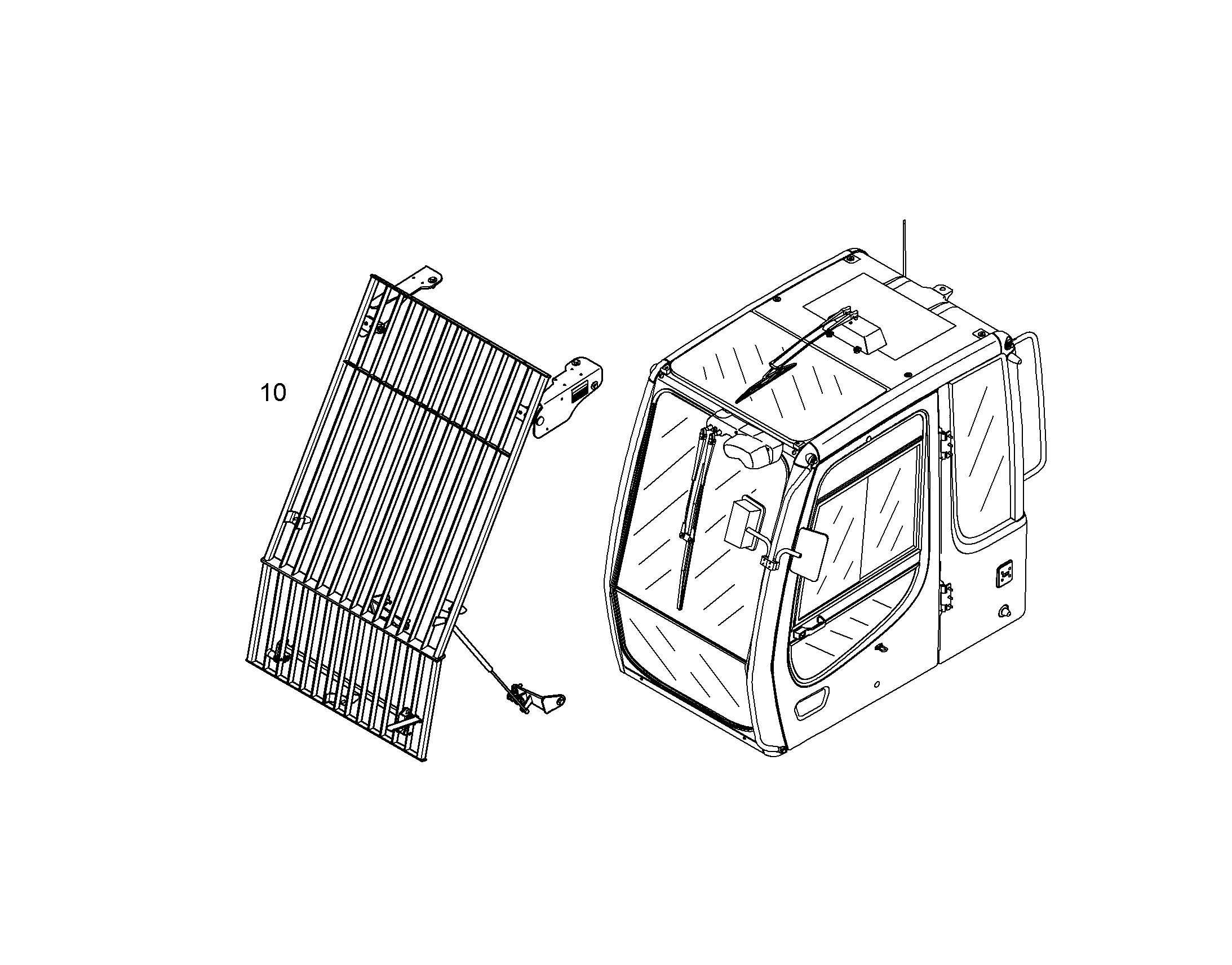 РЕШЕТКА ПРЕДОХРАНИТЕЛЬНАЯ 10021393 LIEBHERR