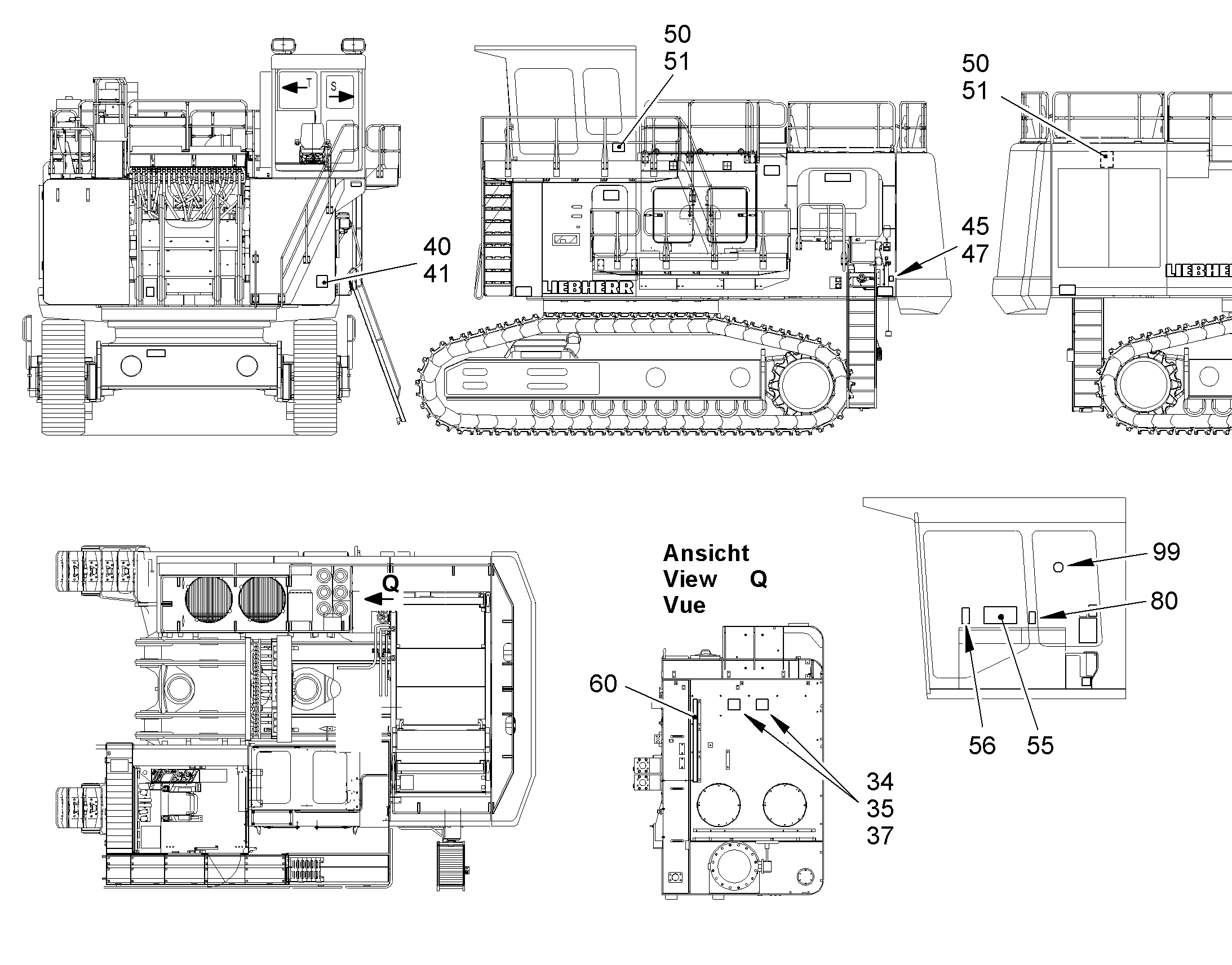 ТАБЛИЧКА АВАРИЙНЫЙ ВЫХОД 10060719 LIEBHERR