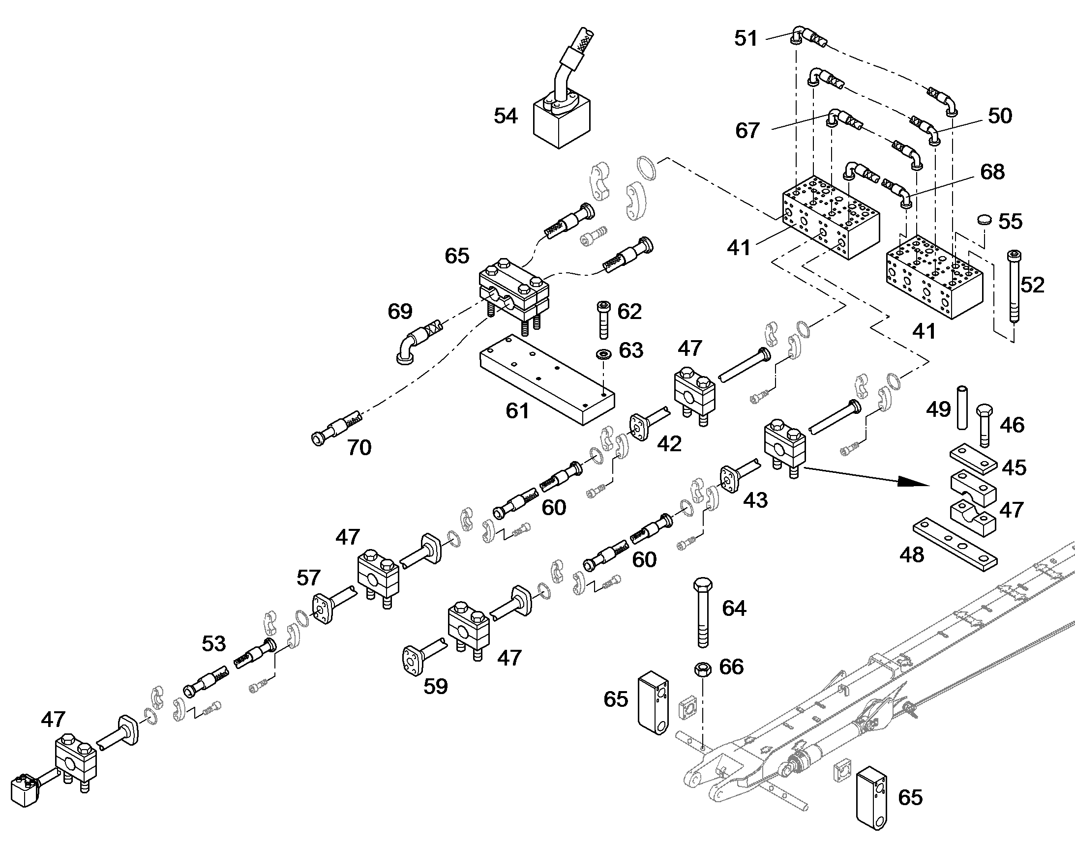 ТРУБА НАПОРНАЯ В СБОРЕ 10364328 LIEBHERR