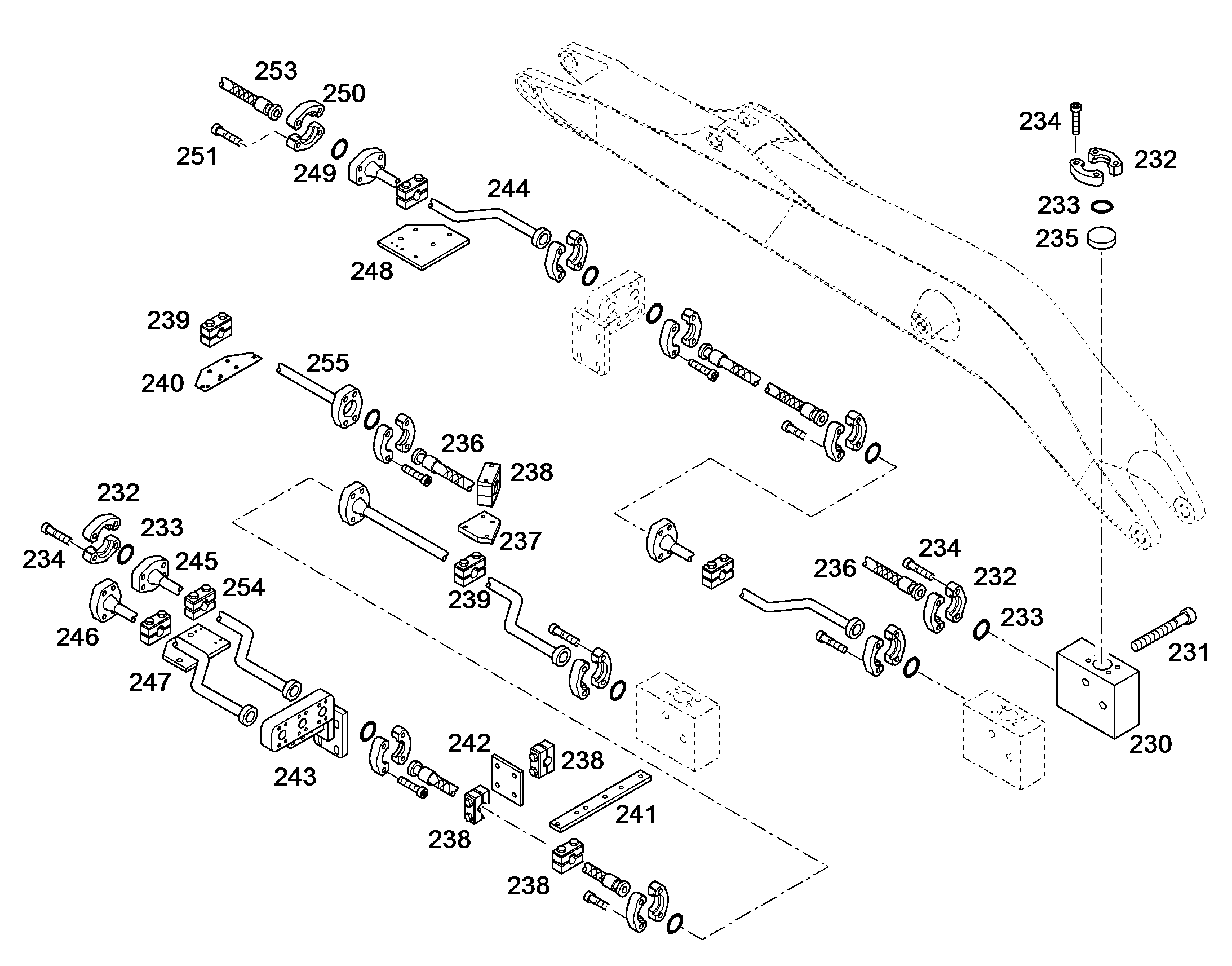 ШЛАНГ 32X2500 10470381 LIEBHERR