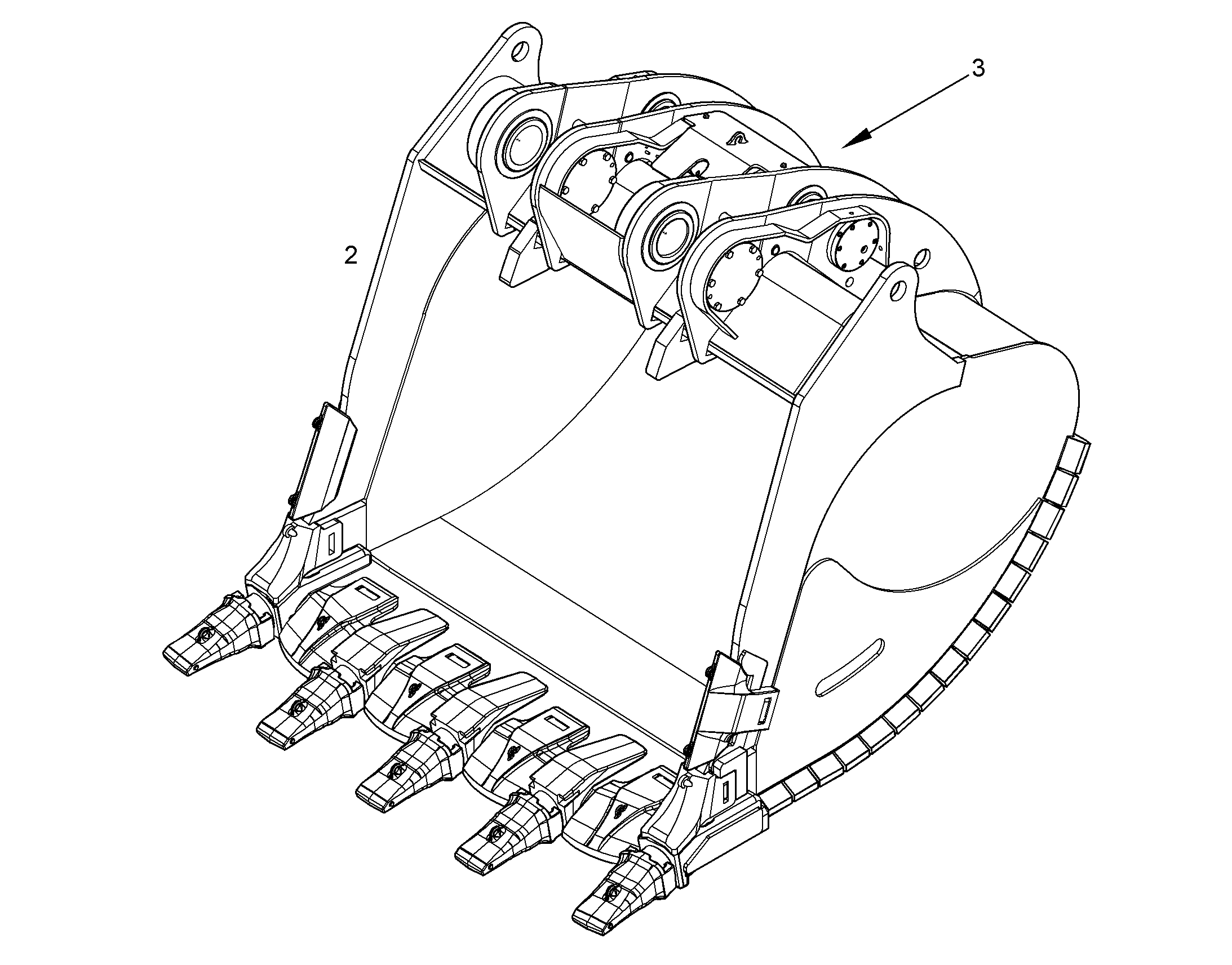 ЛОПАТА ОБРАТНАЯ 10085395 LIEBHERR