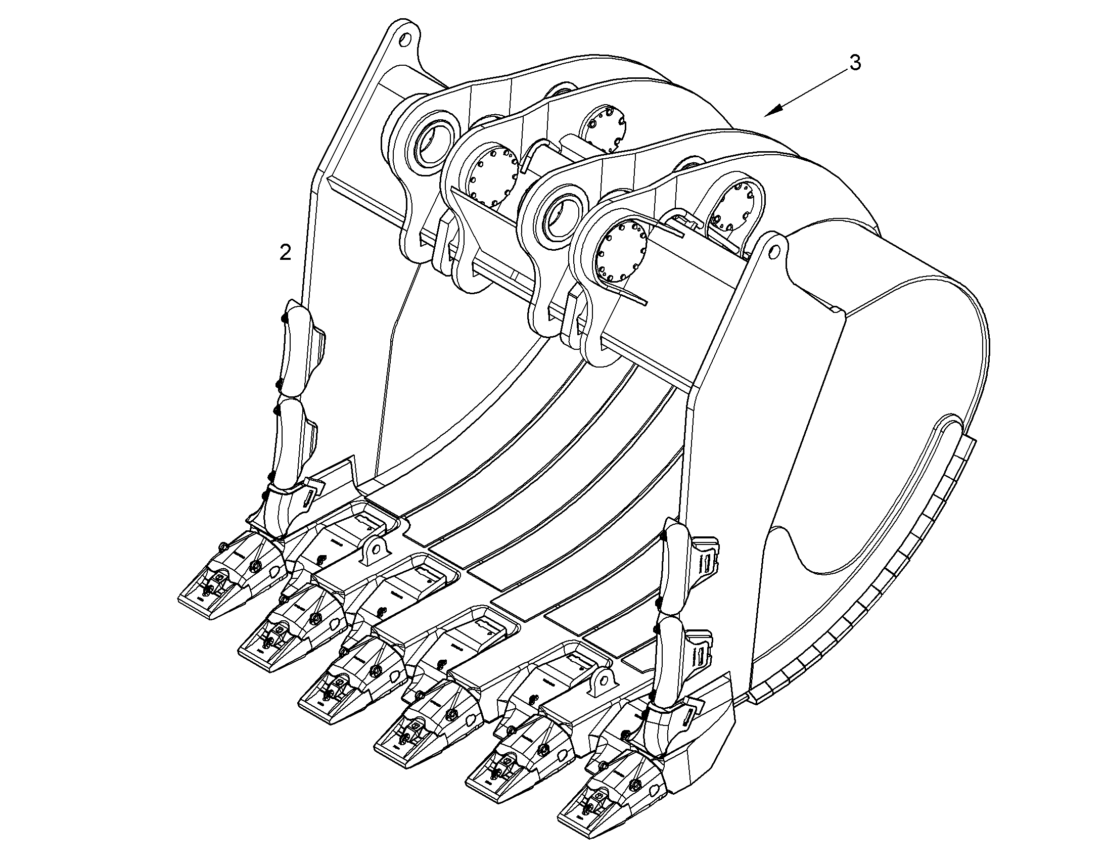 ЛОПАТА ОБРАТНАЯ 10092199 LIEBHERR