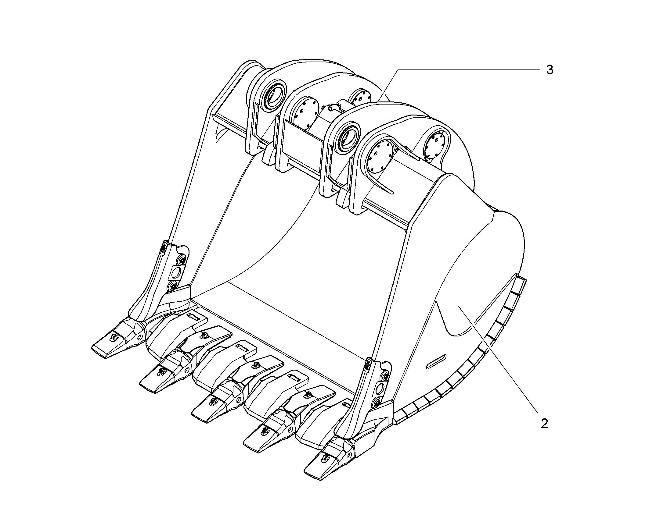 ЛОПАТА ОБРАТНАЯ 10388863 LIEBHERR