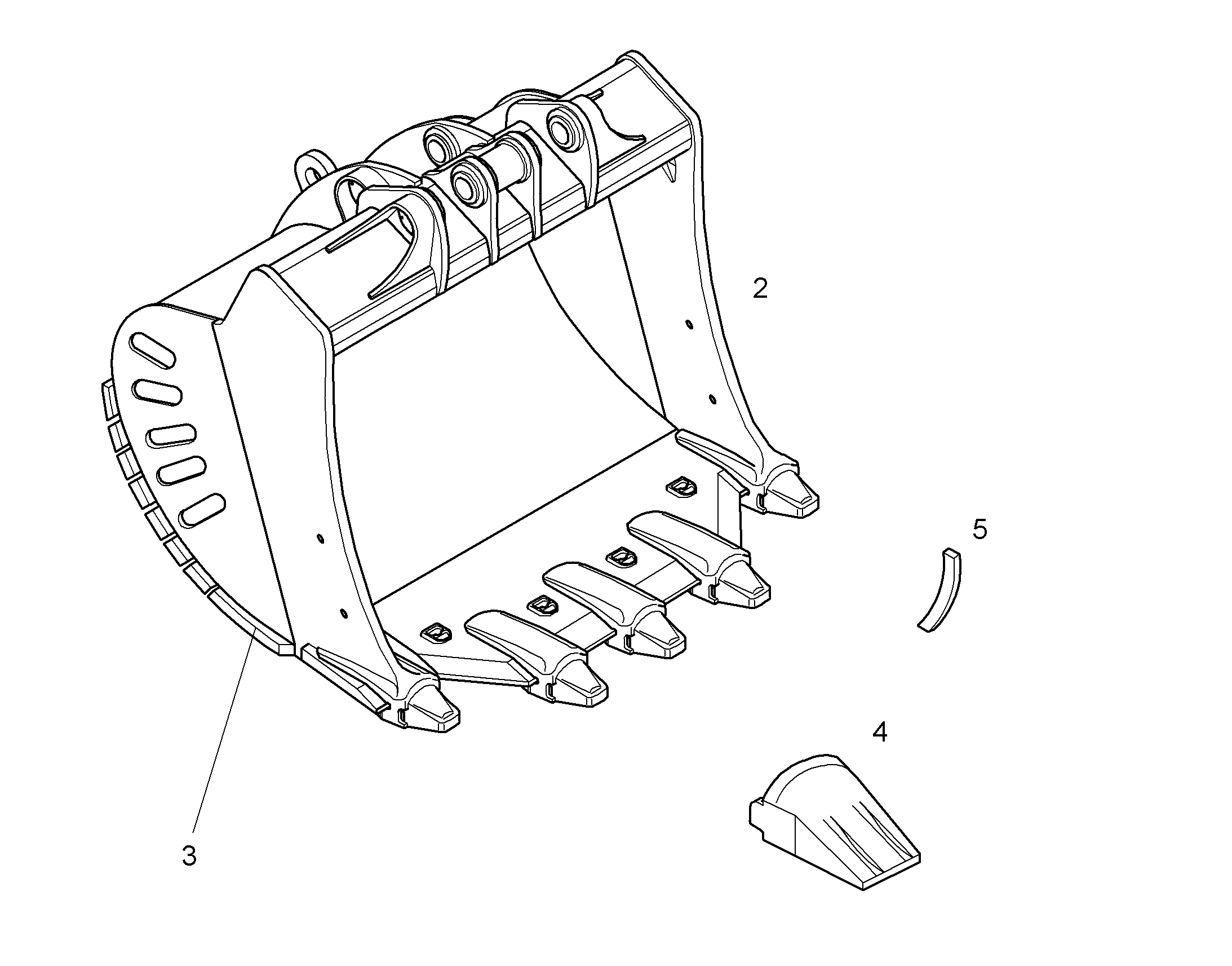 ЛОПАТА ОБРАТНАЯ 10367413 LIEBHERR