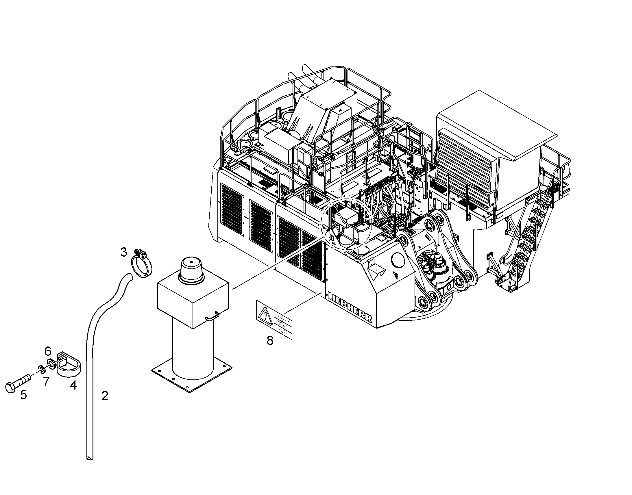 СКОБА 10291300 LIEBHERR
