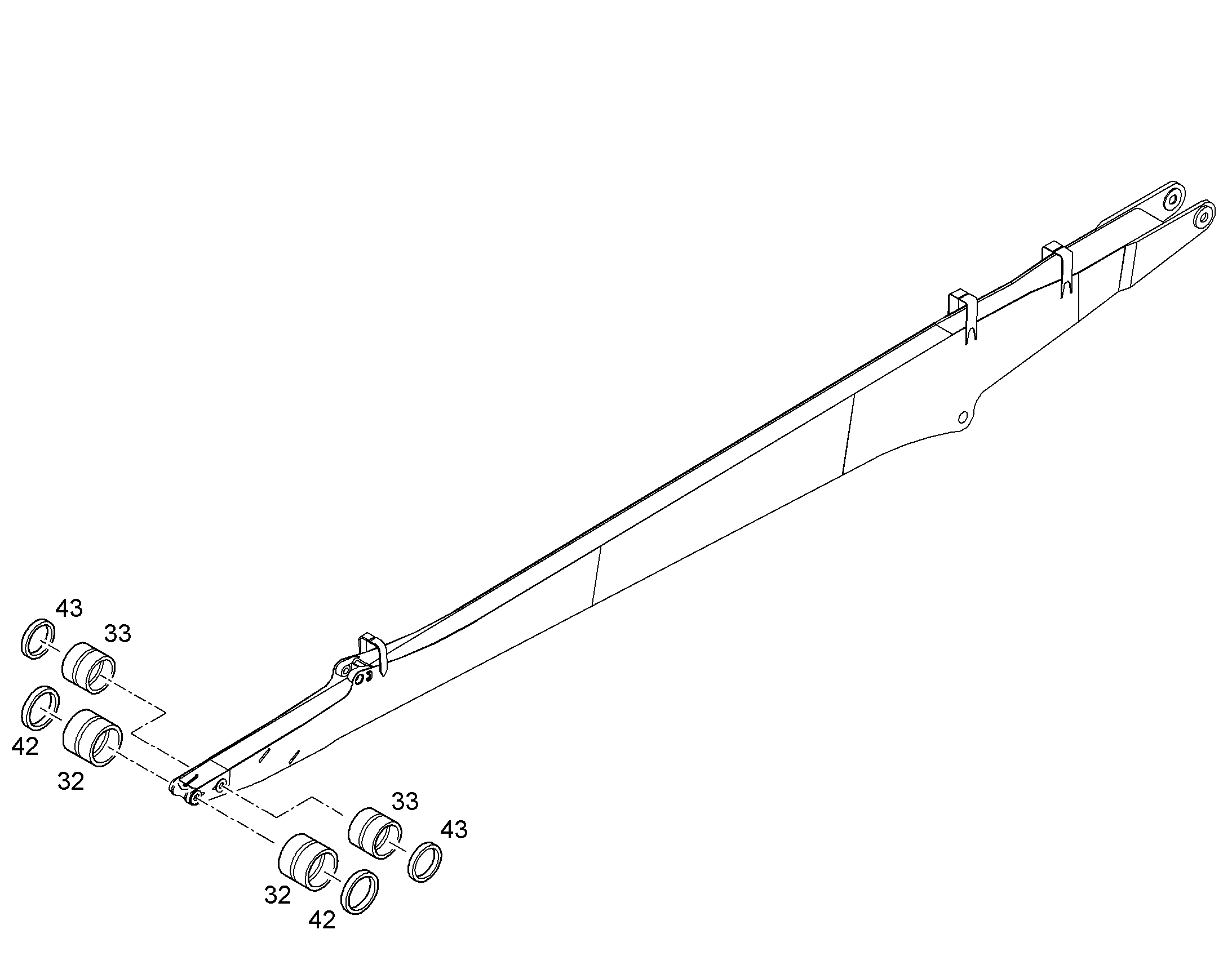 СТАЛЬНАЯ ВТУЛКА A2 80/95X80 10826860 LIEBHERR