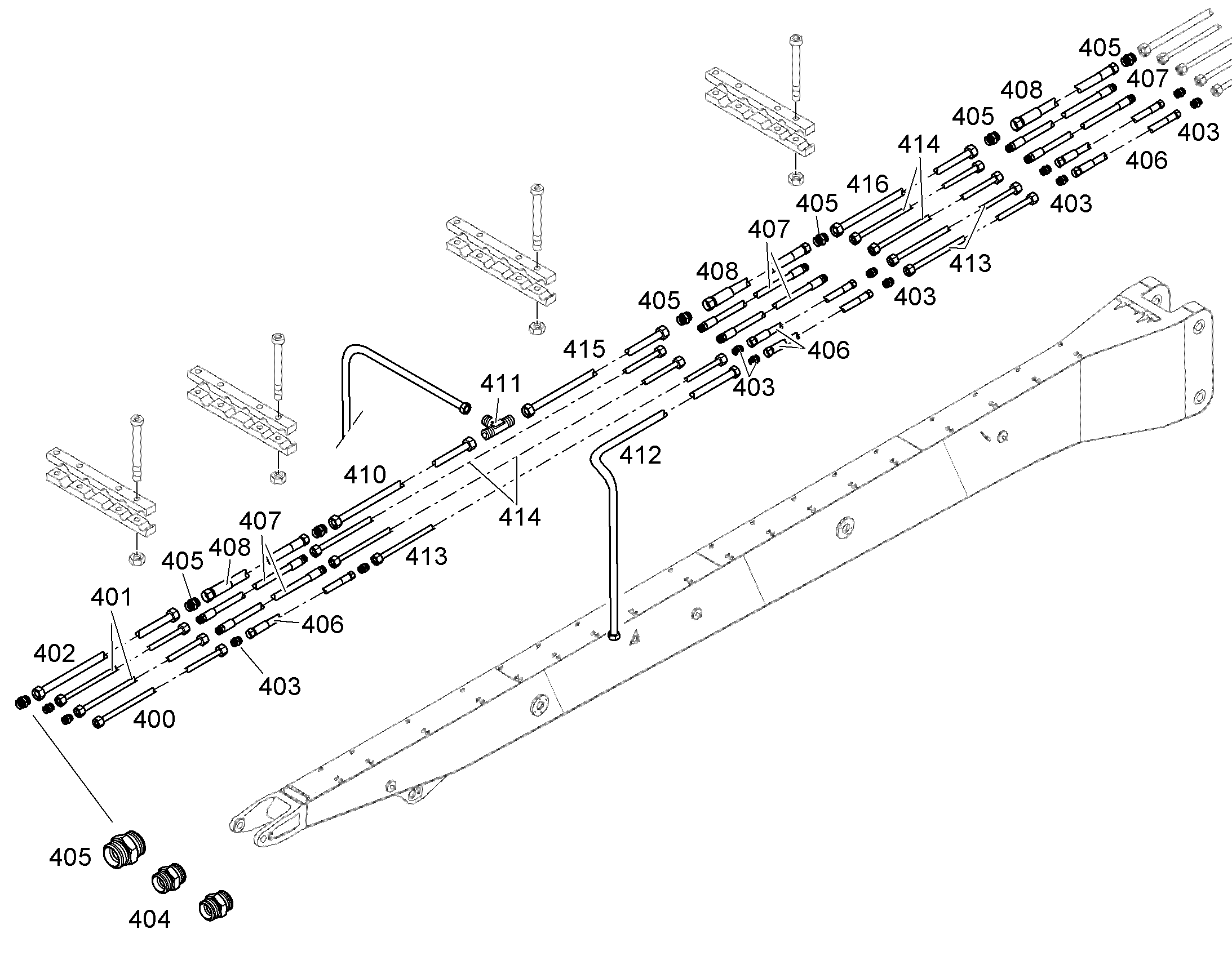 ШЛАНГ 12X1000 5604092 LIEBHERR