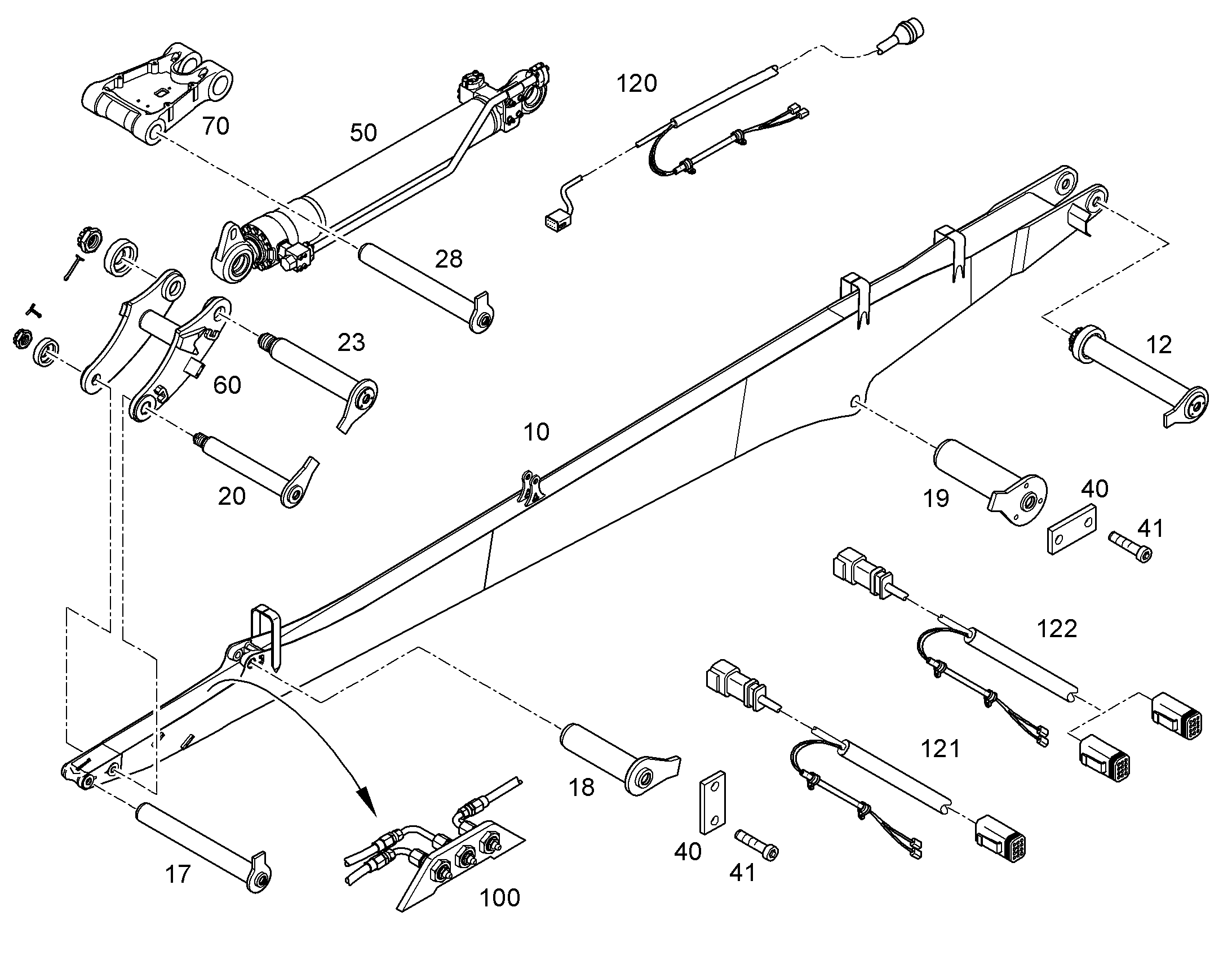 СЕРЬГА СОЕДИНИТЕЛЬНАЯ 10079882 LIEBHERR