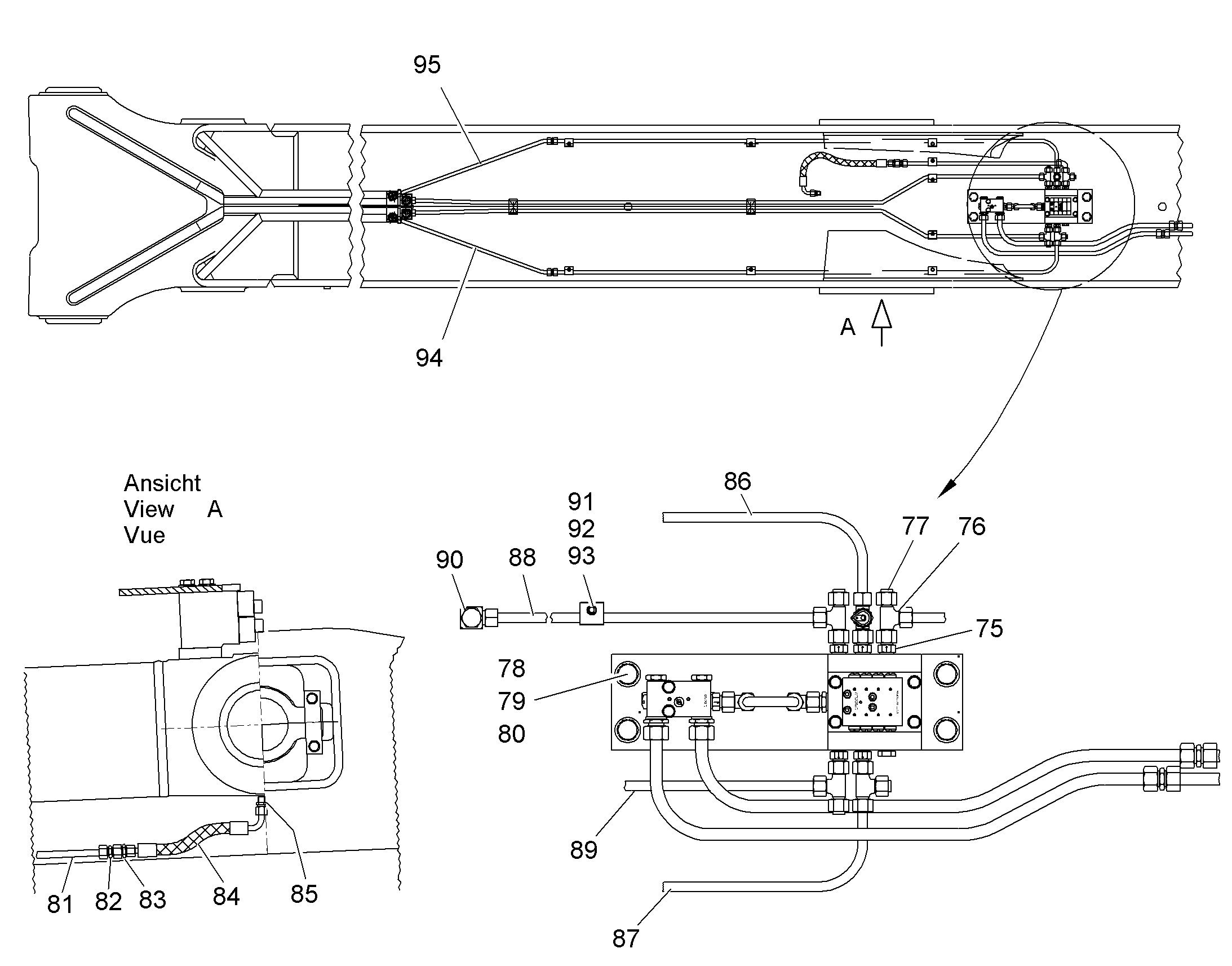 СМАЗОЧНАЯ ЛИНИЯ, КОМПЛЕКТ 10366459 LIEBHERR