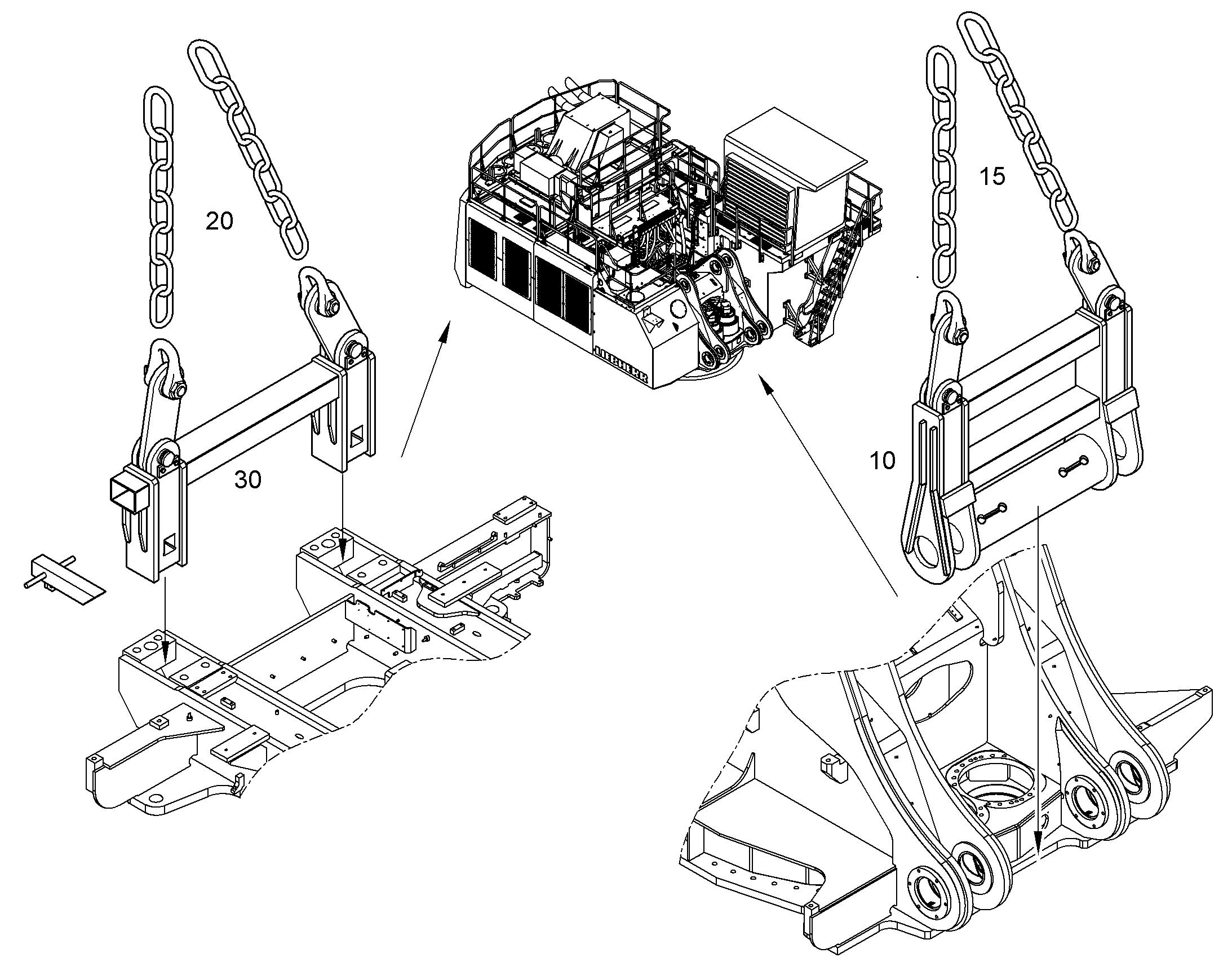 ПОДЪЕМНОЕ УСТРОЙСТВО 10000910 LIEBHERR