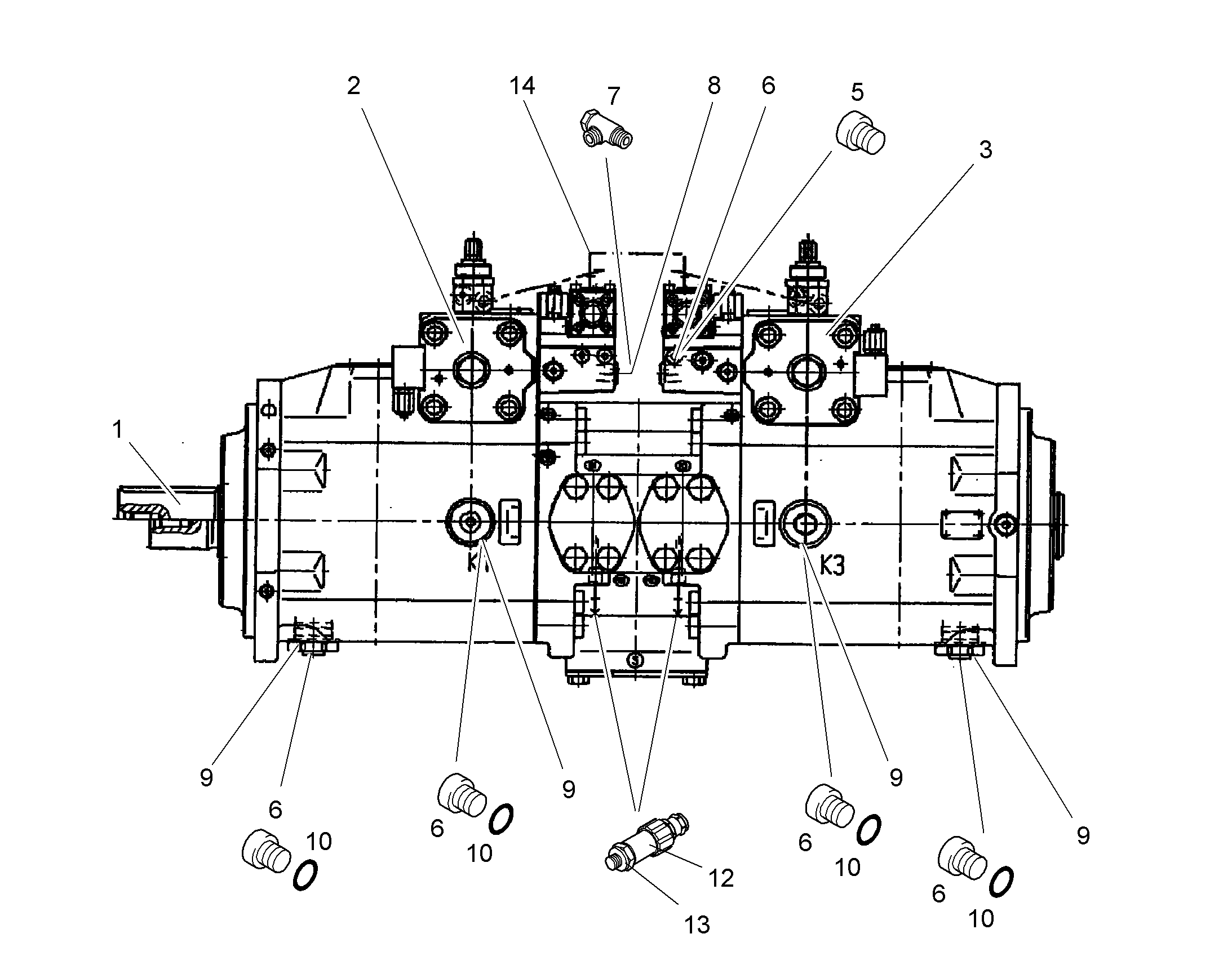 ГИДРОНАСОС 10346692 LIEBHERR