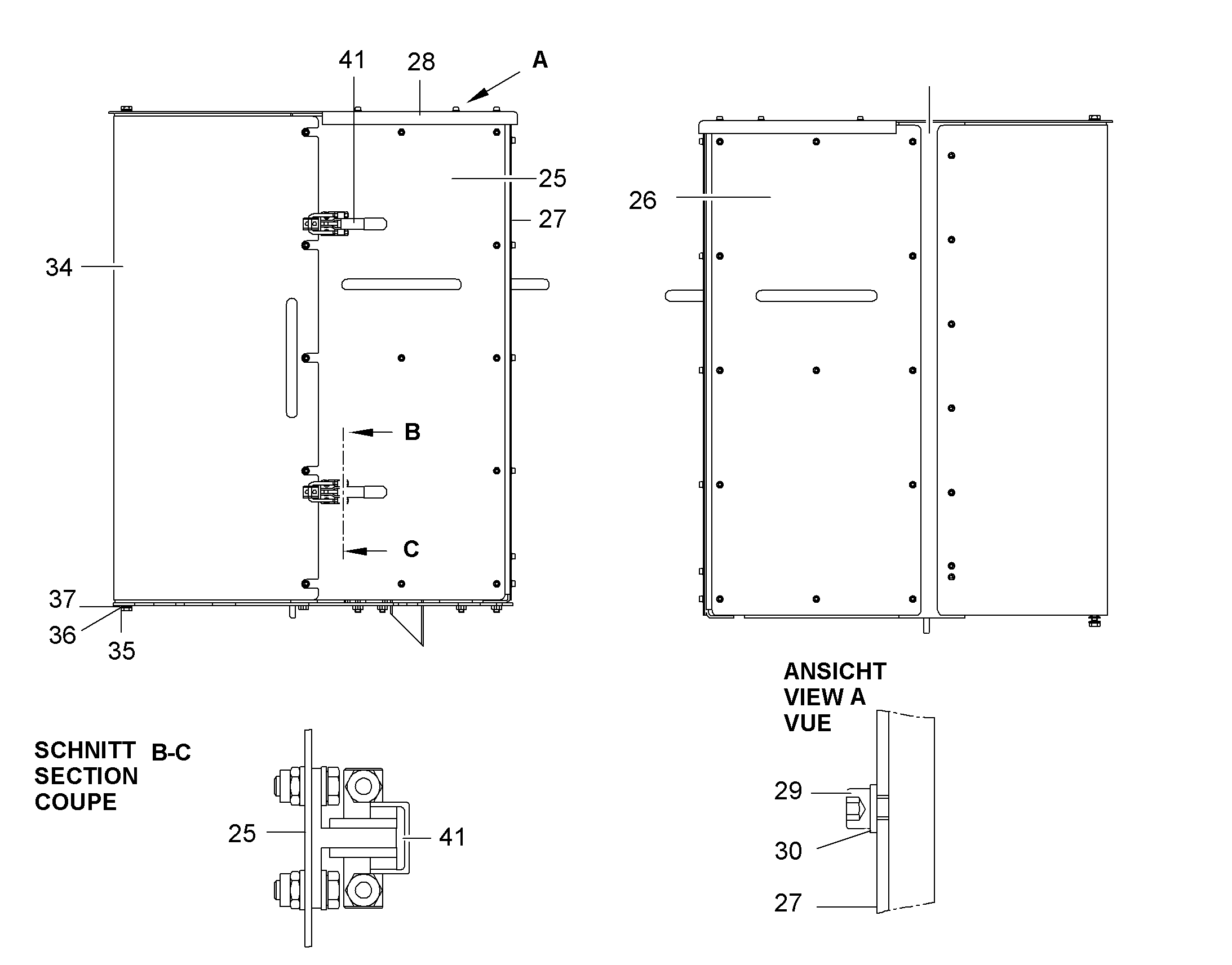 СТЕНКА БОКОВАЯ ЛЕВАЯ 10410271 LIEBHERR