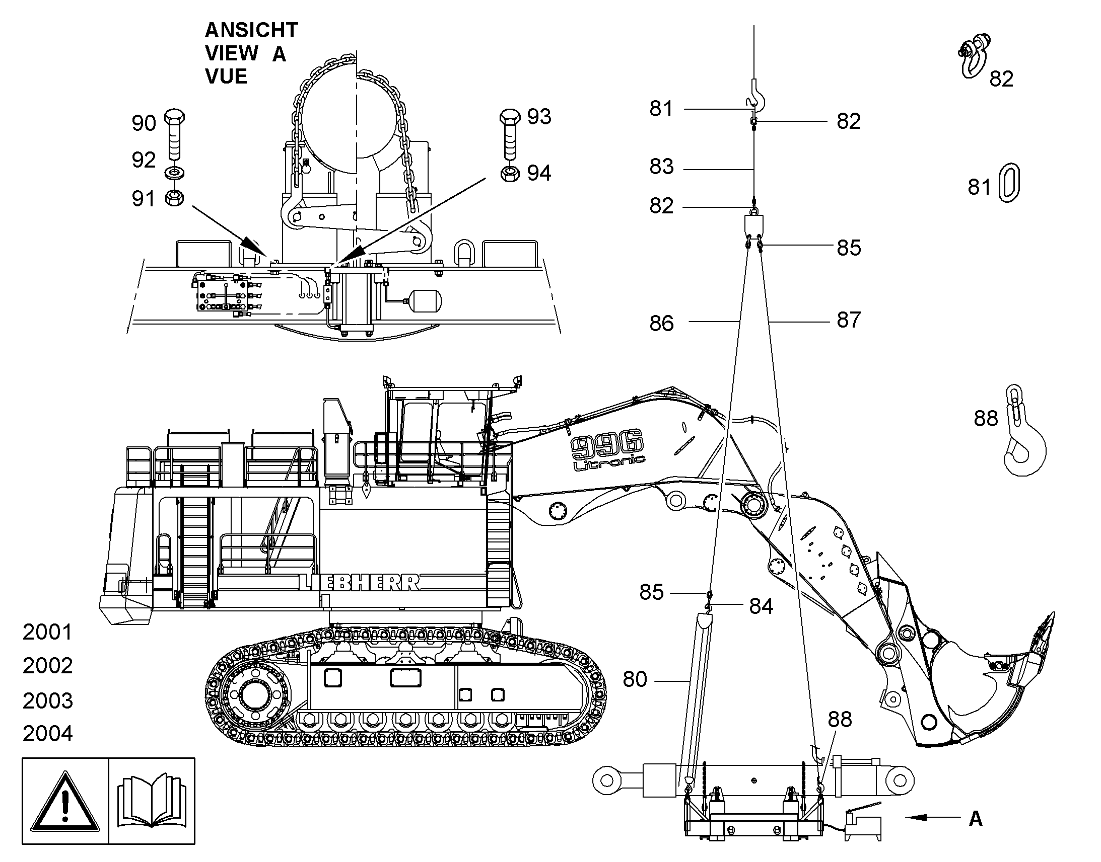 КРЮКИ ЦЕПНЫЕ БУКСИРНЫЕ 740051901 LIEBHERR