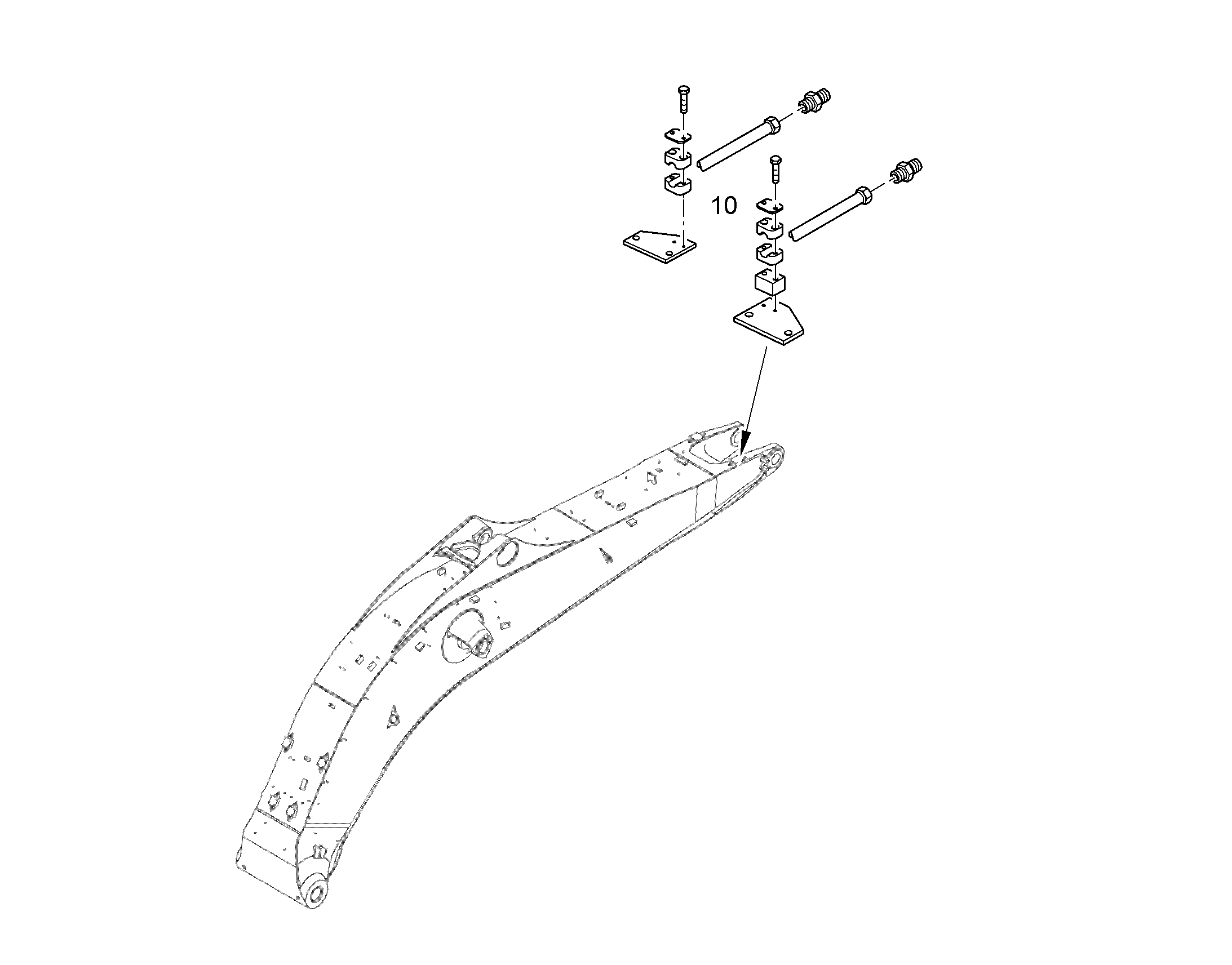 ПРОВОДКА ПРИВОД МЕХ. ПОВОРОТА 10372987 LIEBHERR