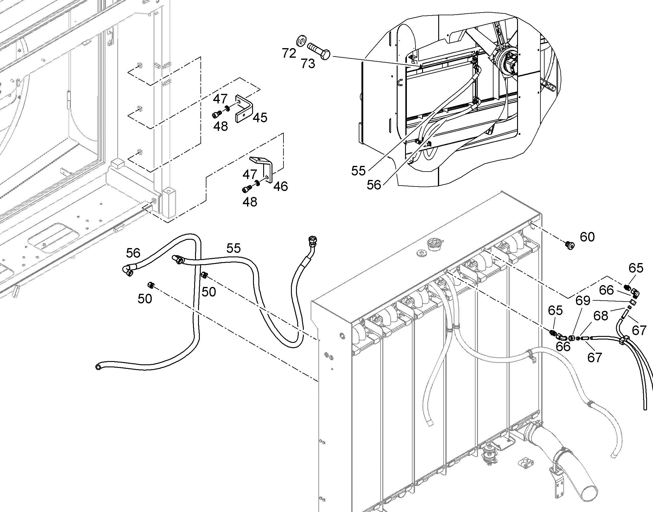 ШЛАНГ ТОПЛИВНЫЙ 25X3000 10337441 LIEBHERR