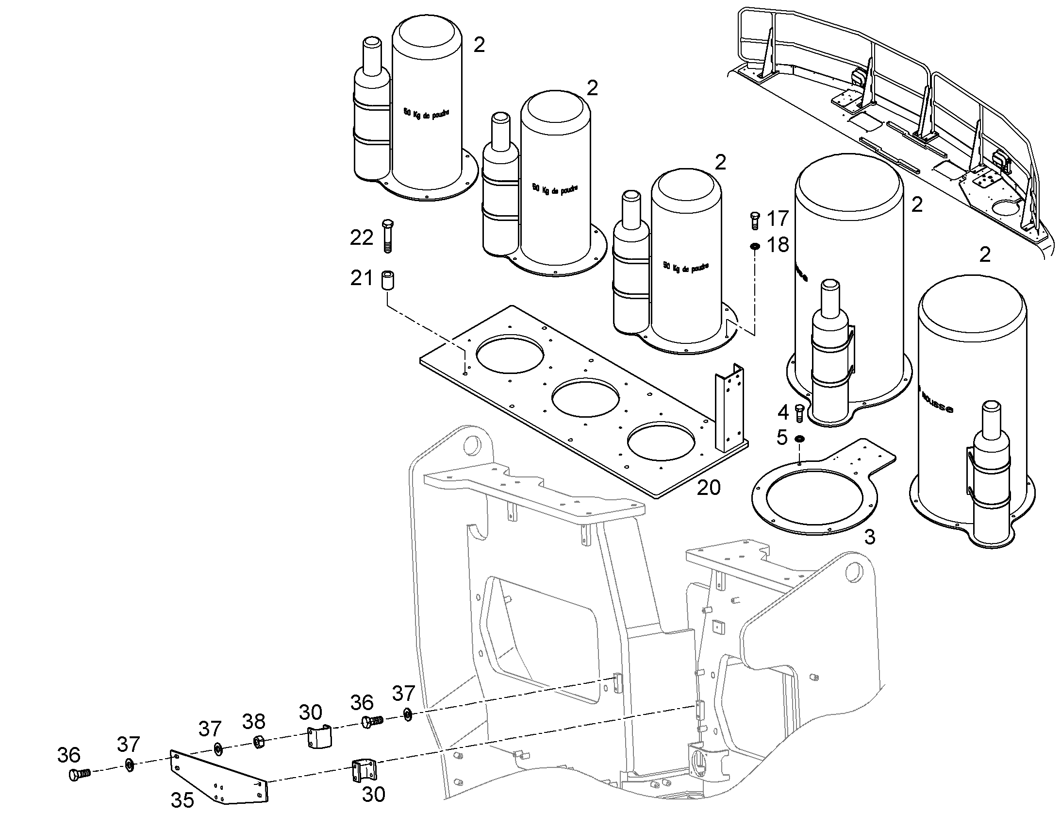 ОГНЕТУШИТЕЛЬ 10353808 LIEBHERR