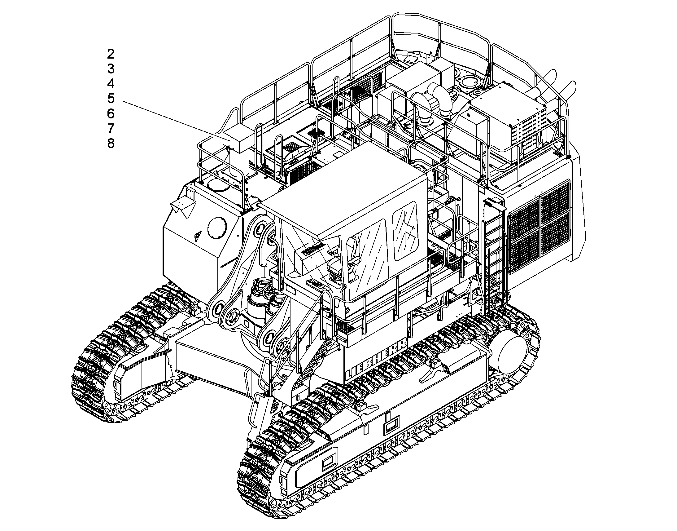 ЧАСТИ КОНТЕЙНЕР+КРЕПЛЕНИЕ F.RITZELSCHMIERUNG 10297643 LIEBHERR