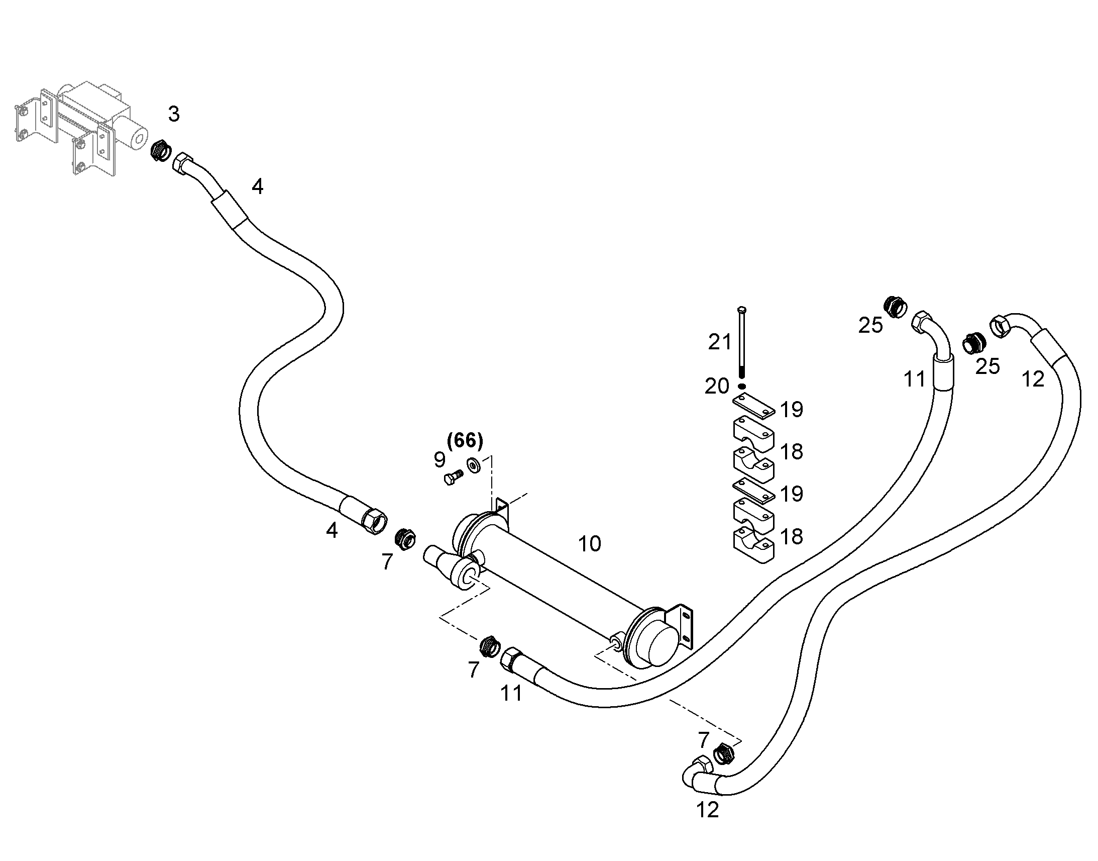 ШЛАНГ ТОПЛИВНЫЙ 32X1600 10291415 LIEBHERR