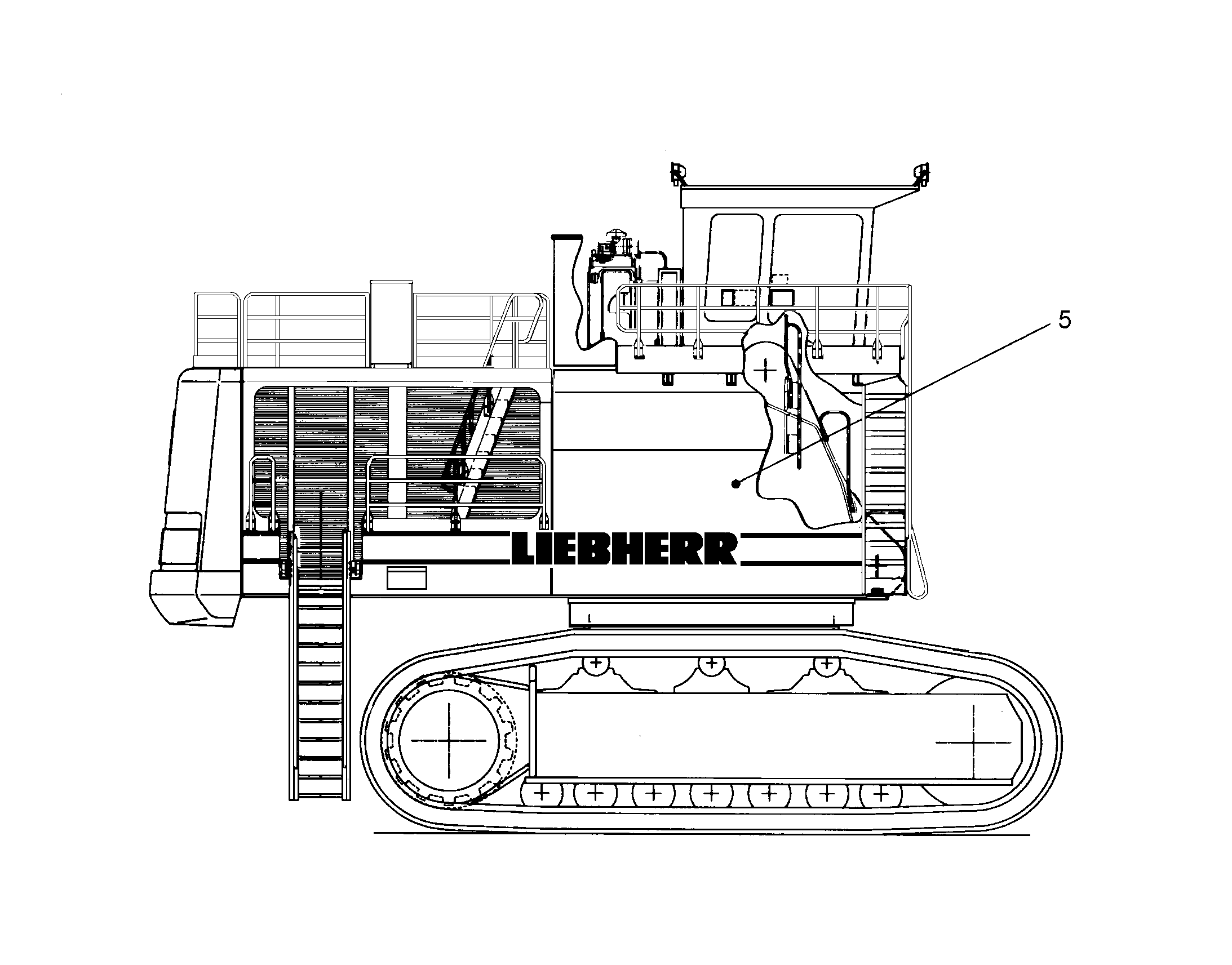ВЫВОД ХОЛОДА Д. ПОВ. ПЛАТФОРМЫ 10086242 LIEBHERR