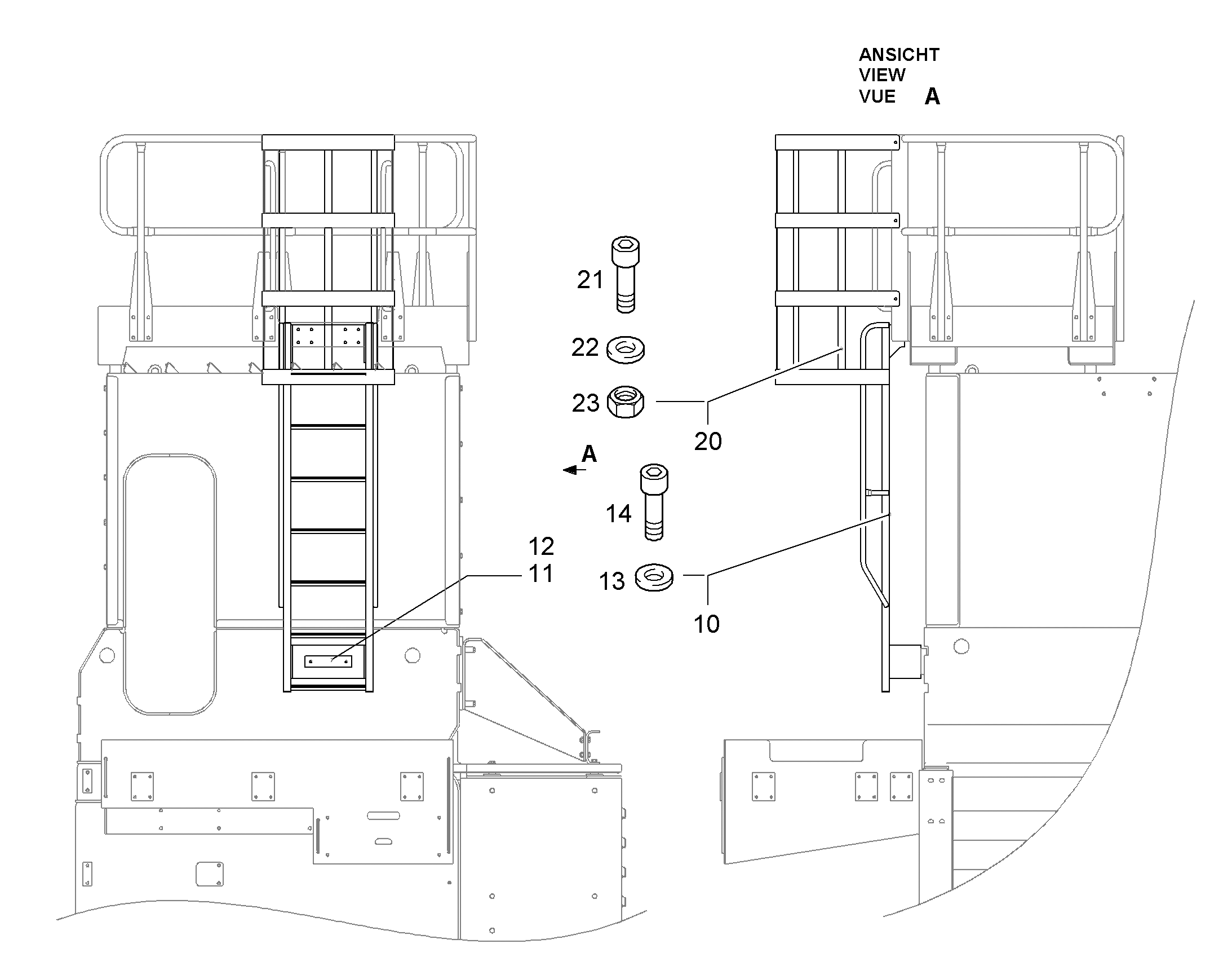ПЛАСТИНА КРЕПЕЖ. 10087984 LIEBHERR
