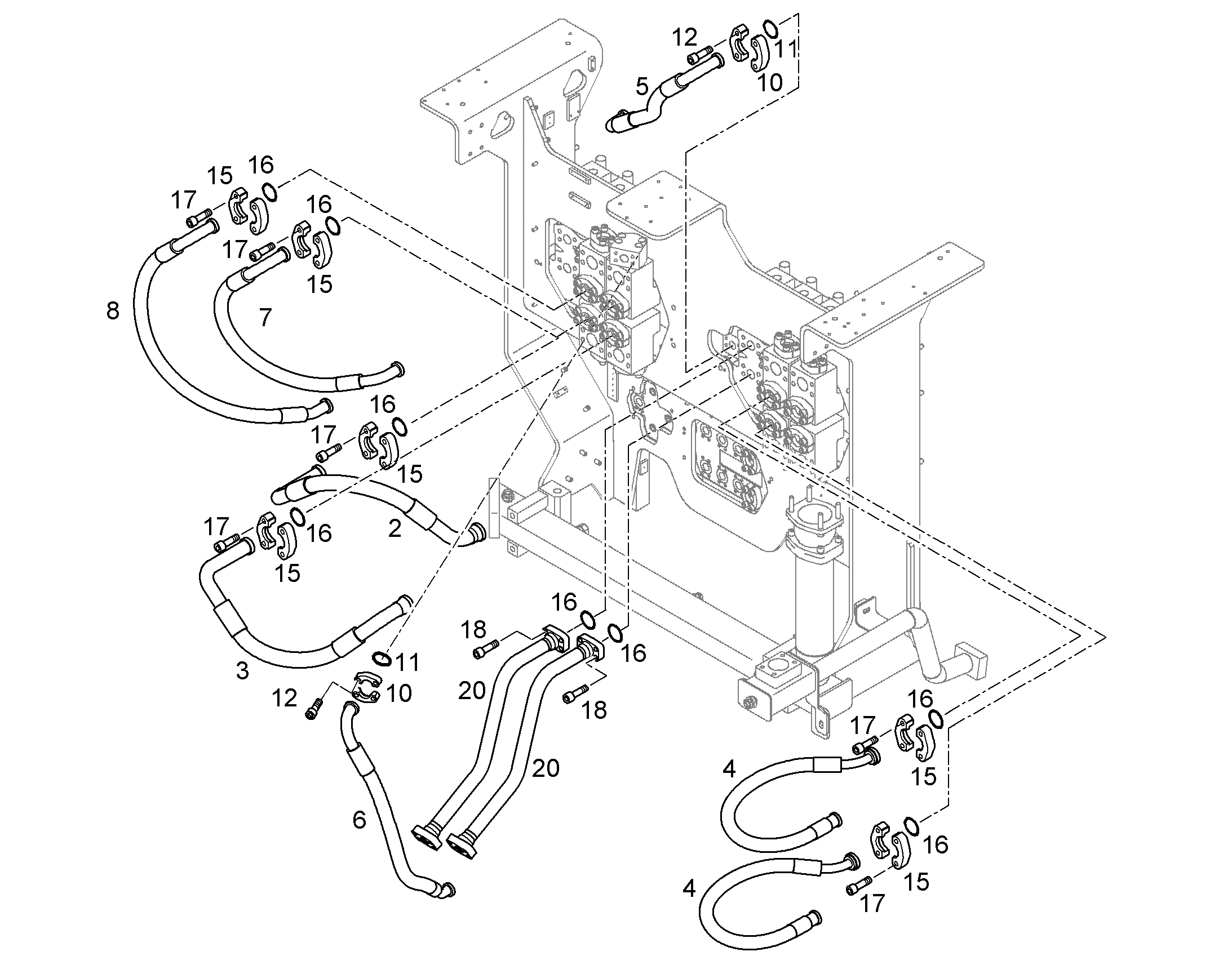 ШЛАНГ 40X930 10428226 LIEBHERR