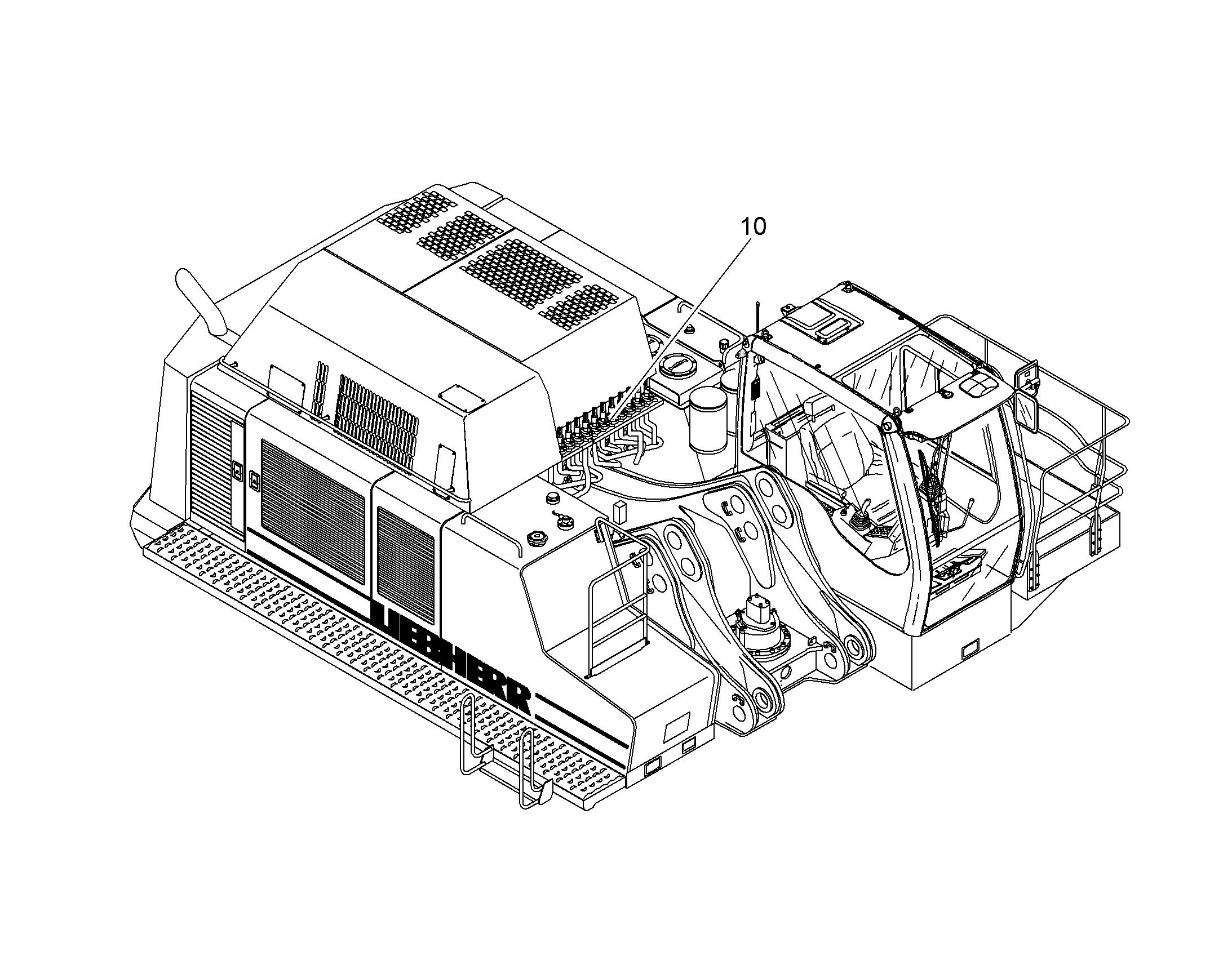 МОНТ.НАБ.ГИДР. МОЛОТОК В ШАССИ 10367744 LIEBHERR