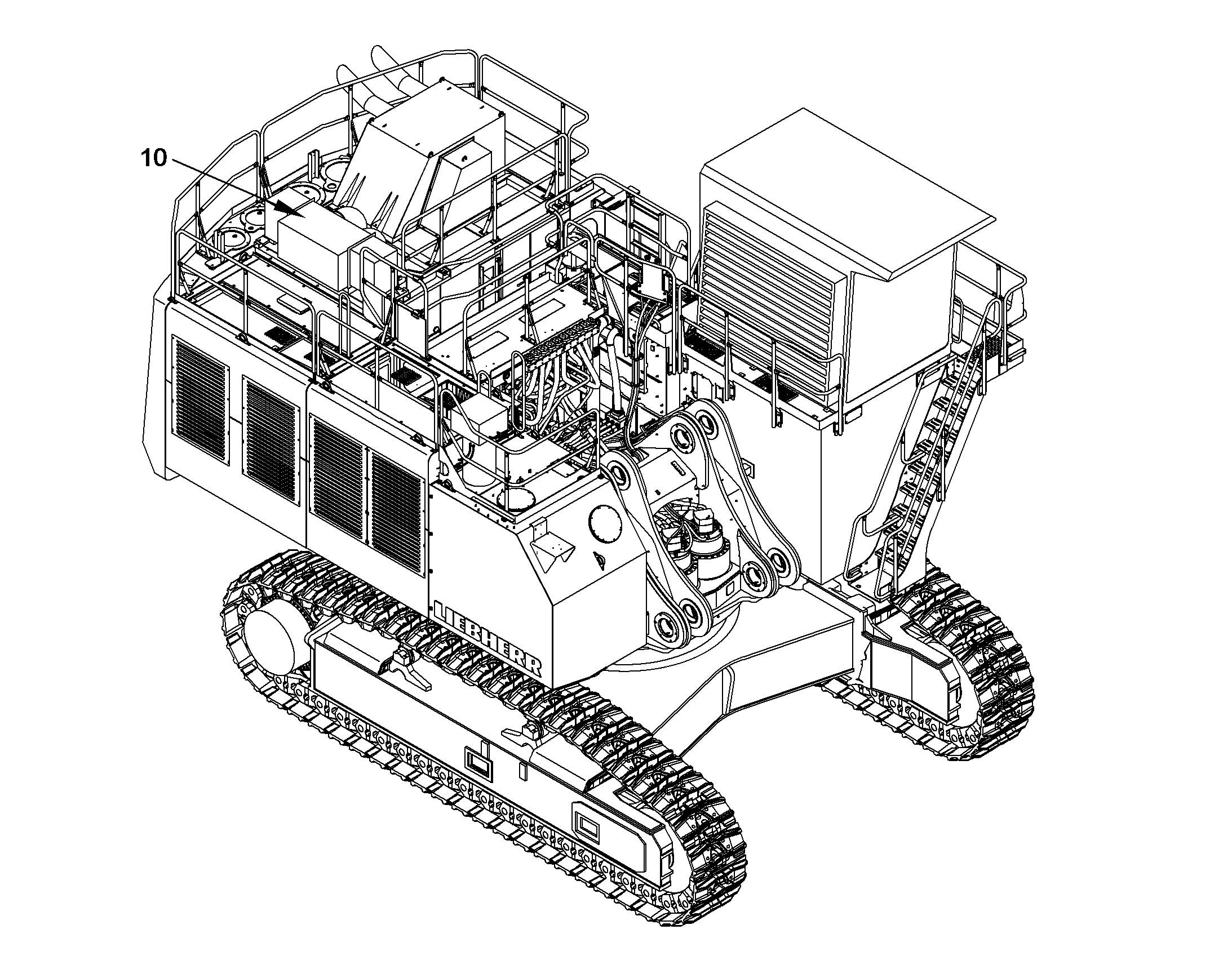 ВЫВОД ХОЛОДА Д. ПОВ. ПЛАТФОРМЫ 10368496 LIEBHERR