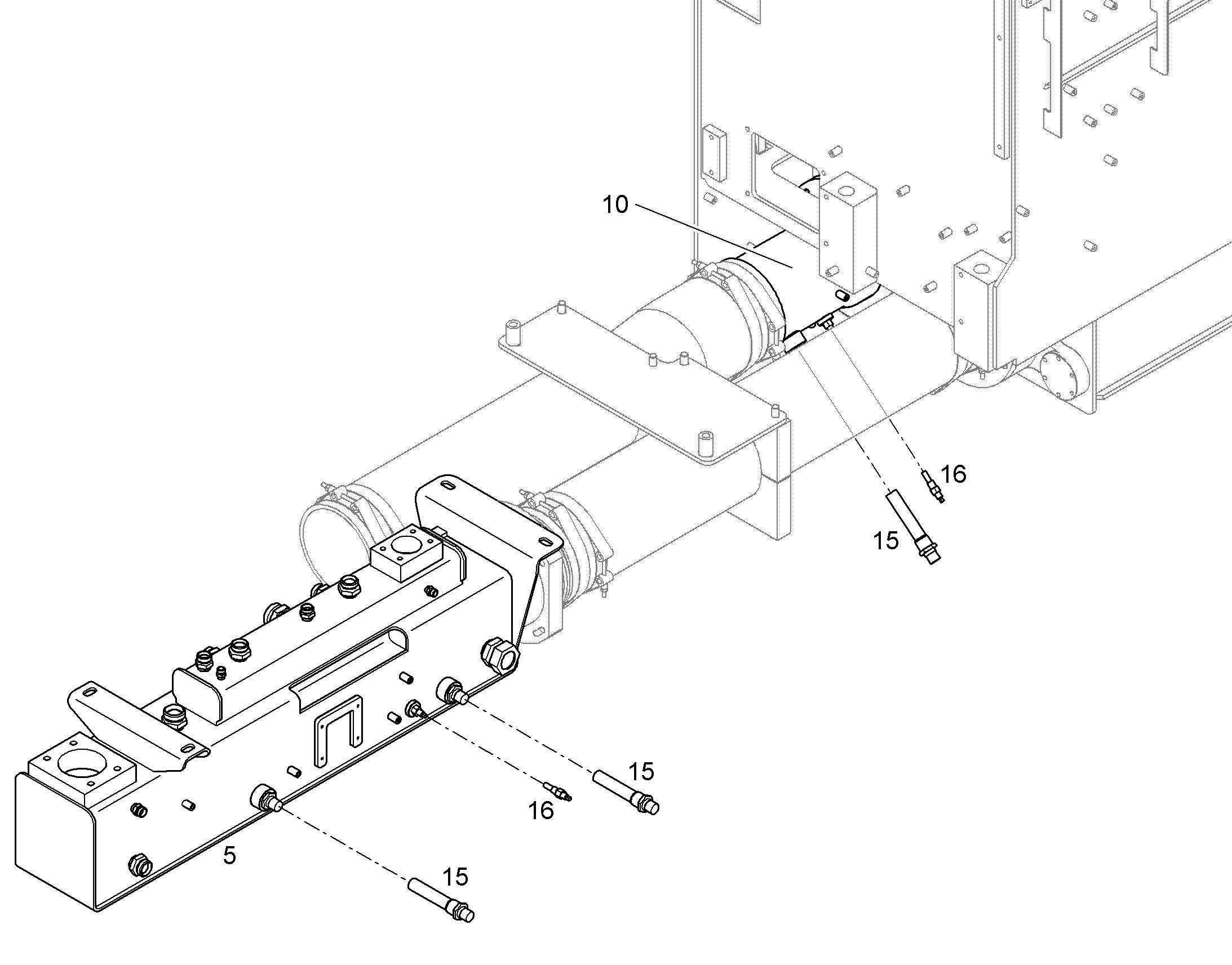 ДОРАБОТКА ВСАСЫВАЮЩАЯ ТРУБА 10369339 LIEBHERR