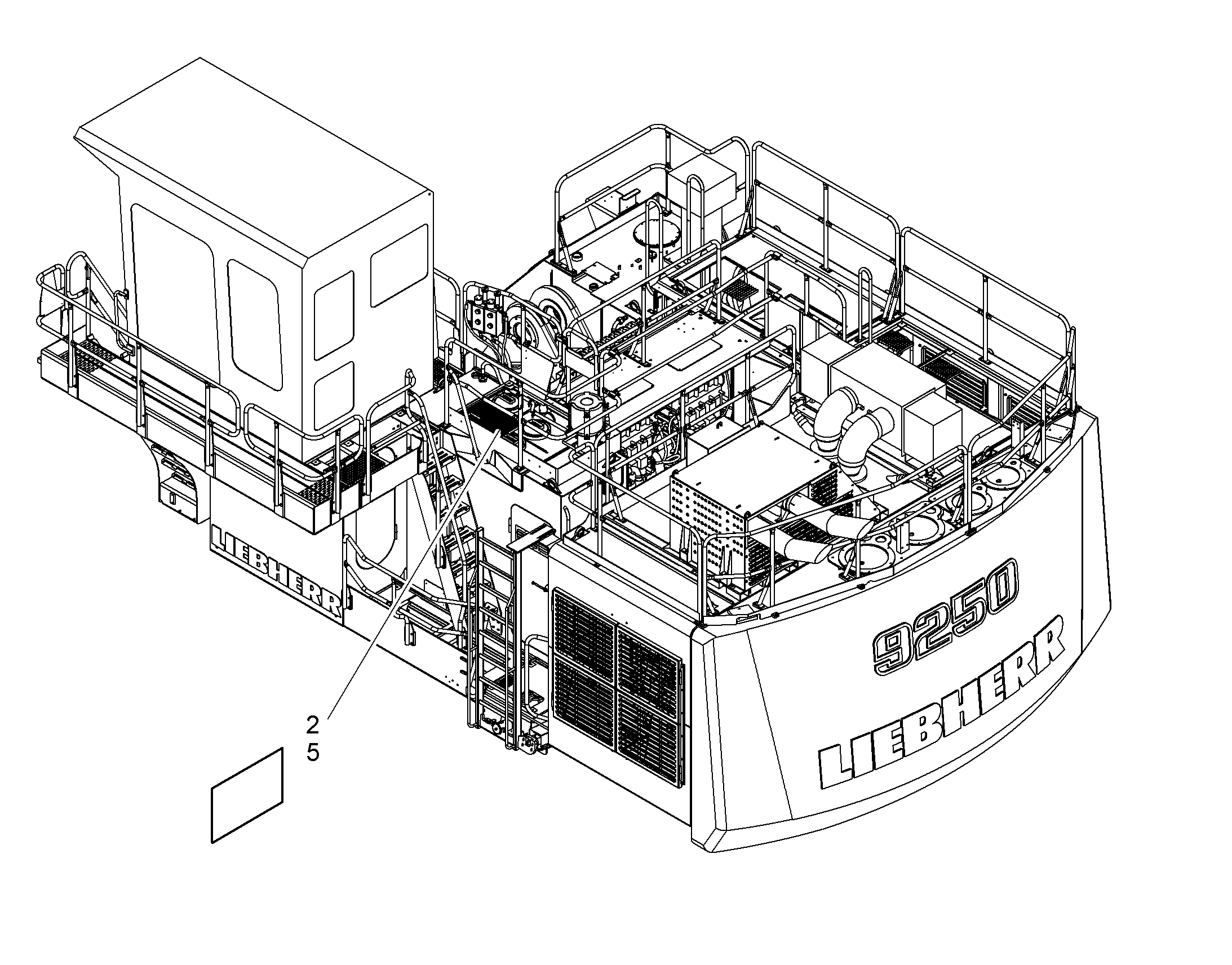 ТАБЛИЧКА 105mmX60mm 9630632 LIEBHERR