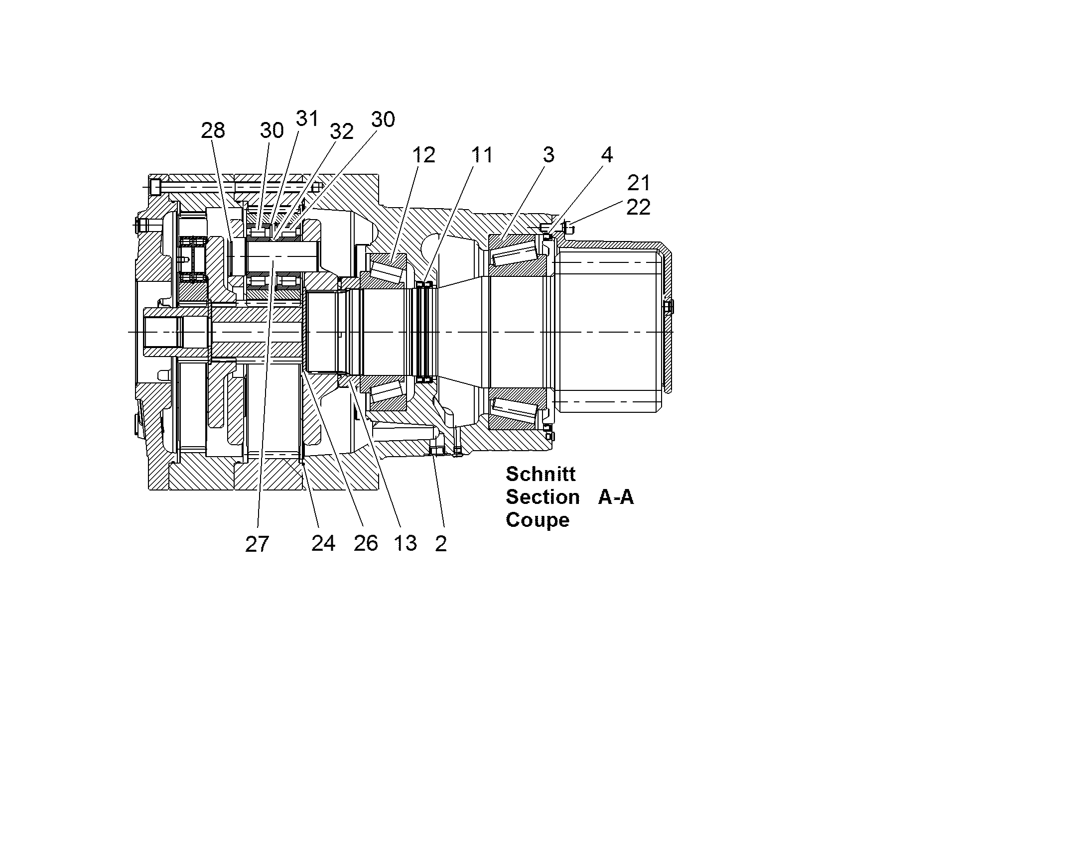 РОЛИКОПОДШИПНИК С ЦИЛИНДРИЧЕСК NJ-2312E 60X130X46 746440701 LIEBHERR