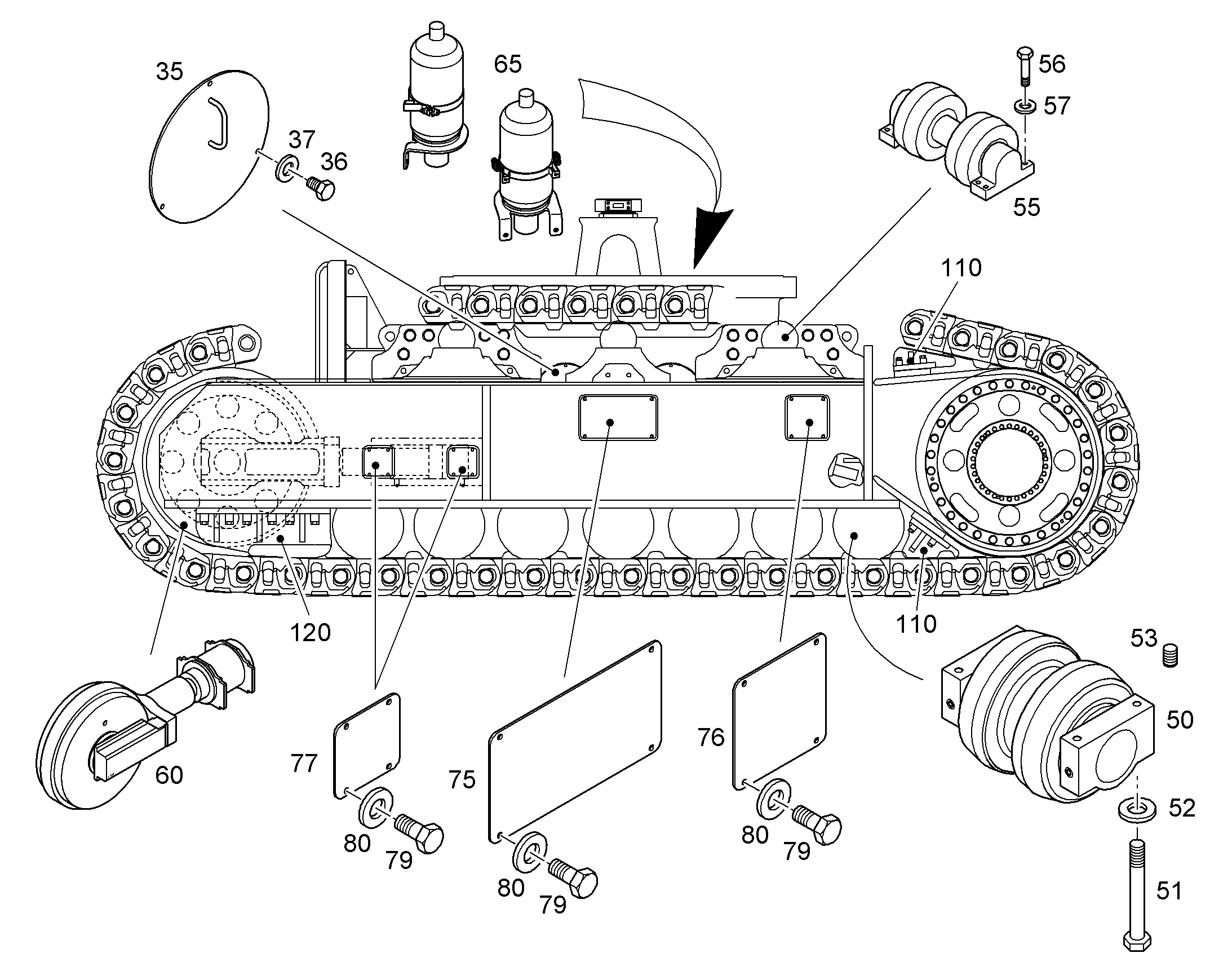 РОЛИК ХОДОВОЙ R996 10332726 LIEBHERR