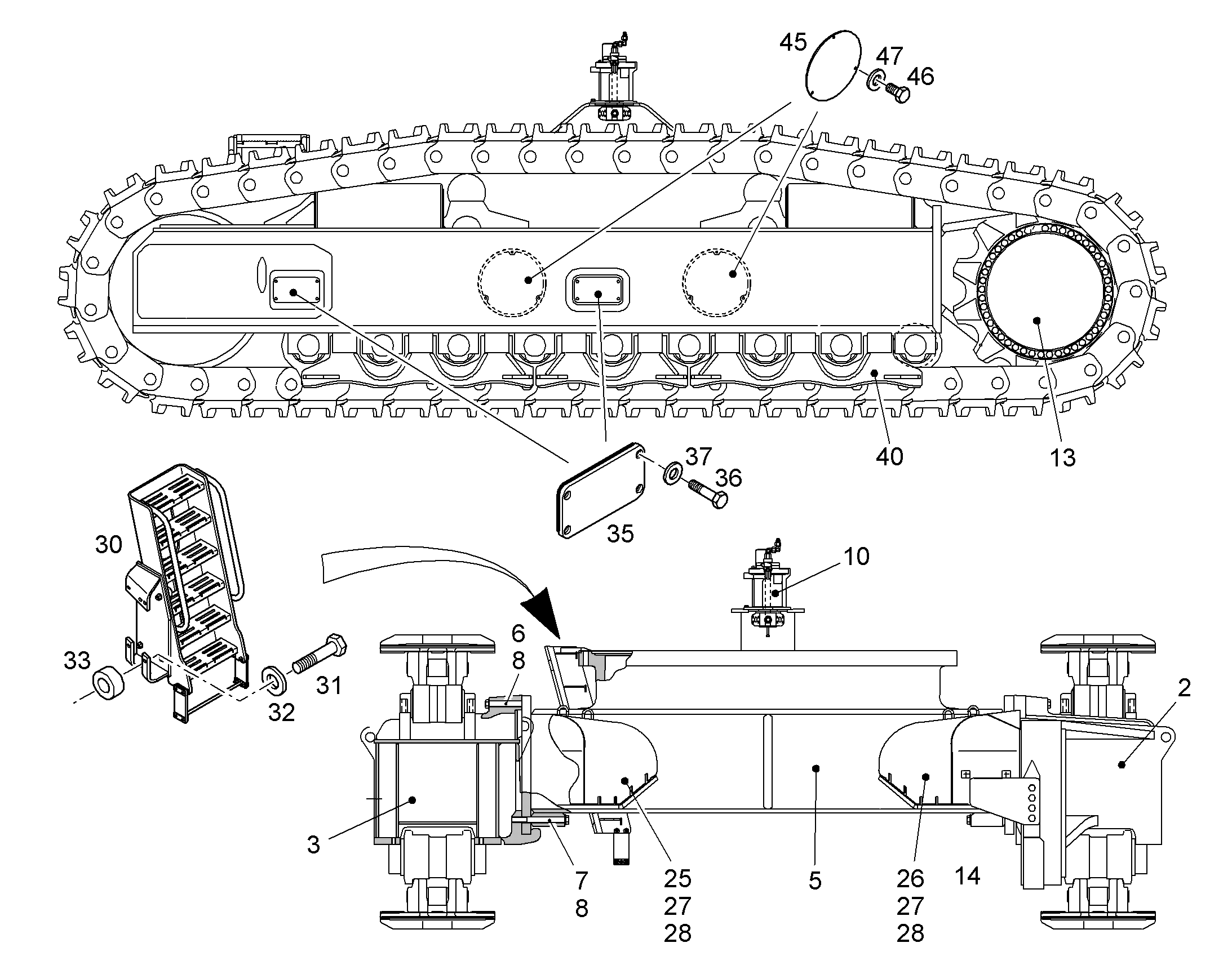 СРЕДНЯЯ ЧАСТЬ 10378502 LIEBHERR