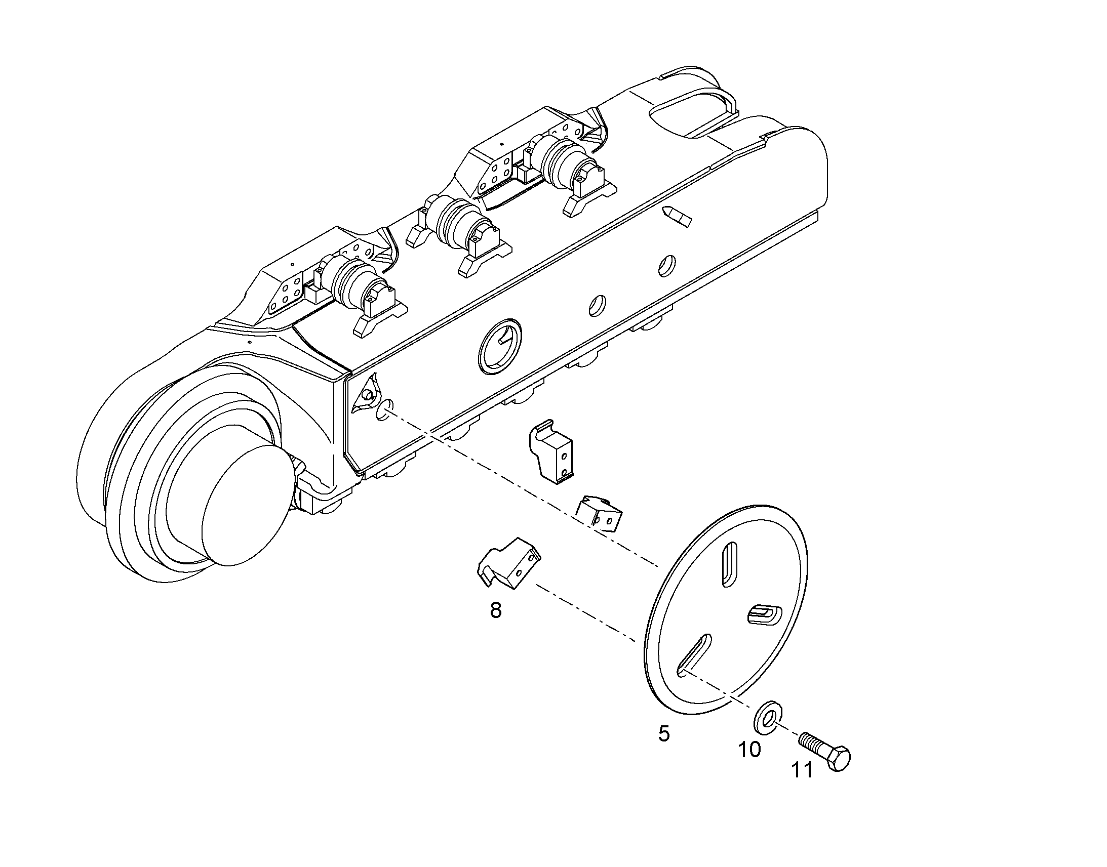 СКОБА ЗАЖИМНАЯ 10384552 LIEBHERR