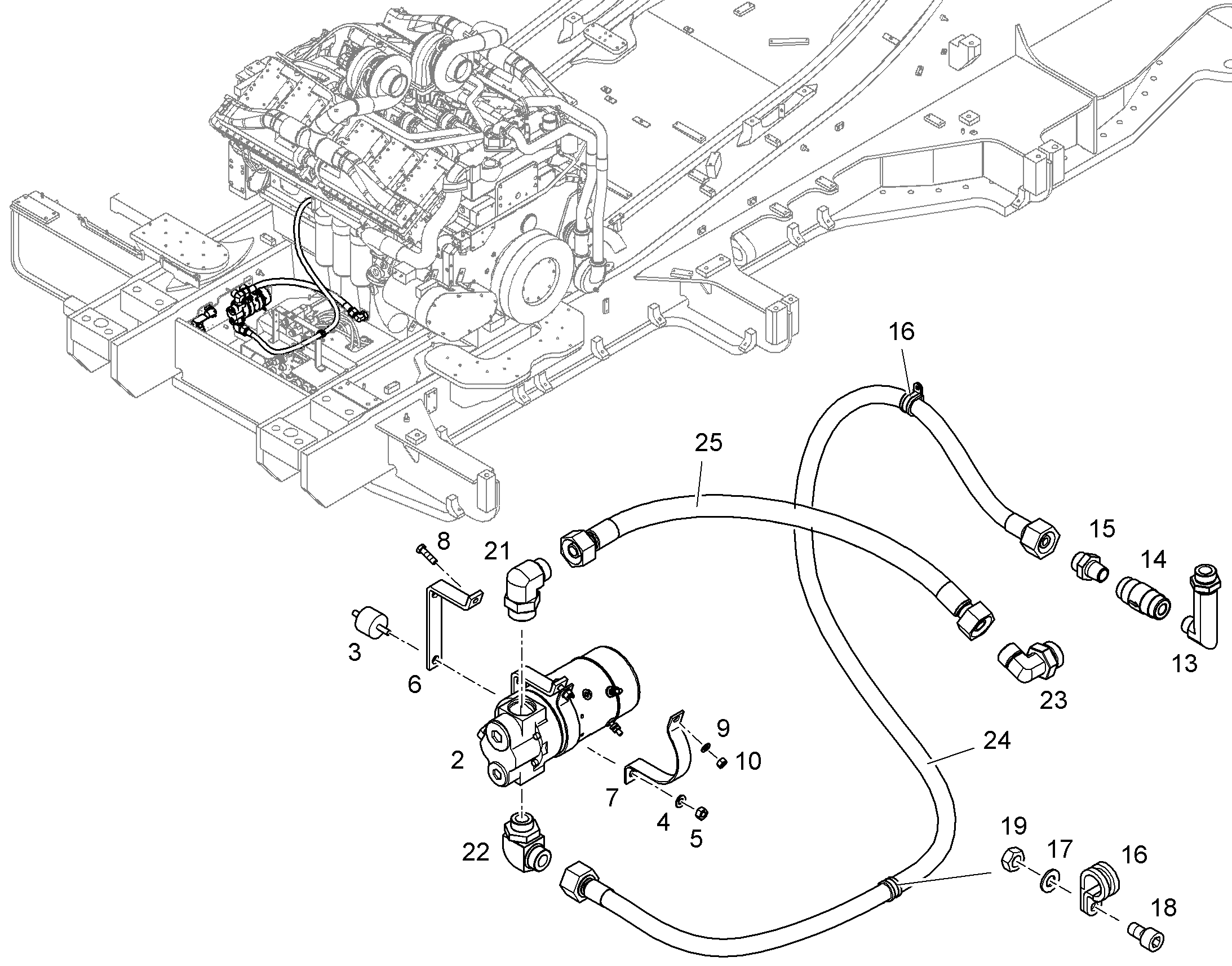 ЭЛЕКТРОГИДРОНАСОС 10443856 LIEBHERR