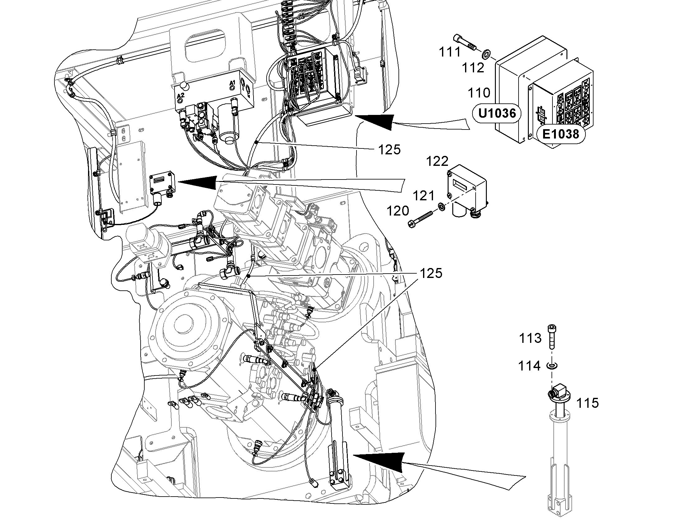 ШКАФ СИЛОВОЙ U1036 V1.0 10824765 LIEBHERR