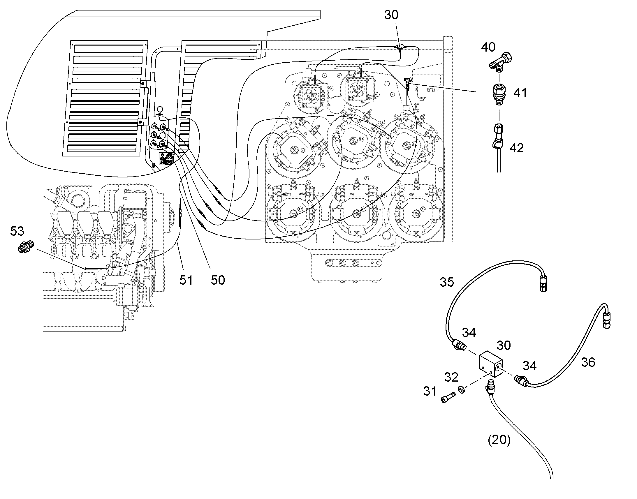 ШЛАНГ МАСЛЯНЫЙ 8X800 5615764 LIEBHERR