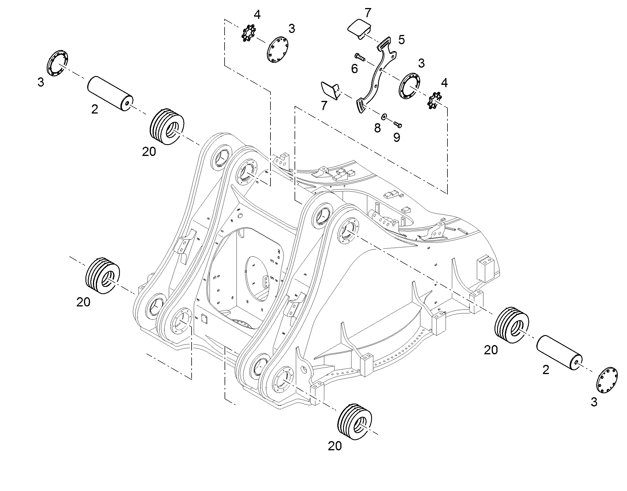 РАСПОРКА 10367302 LIEBHERR