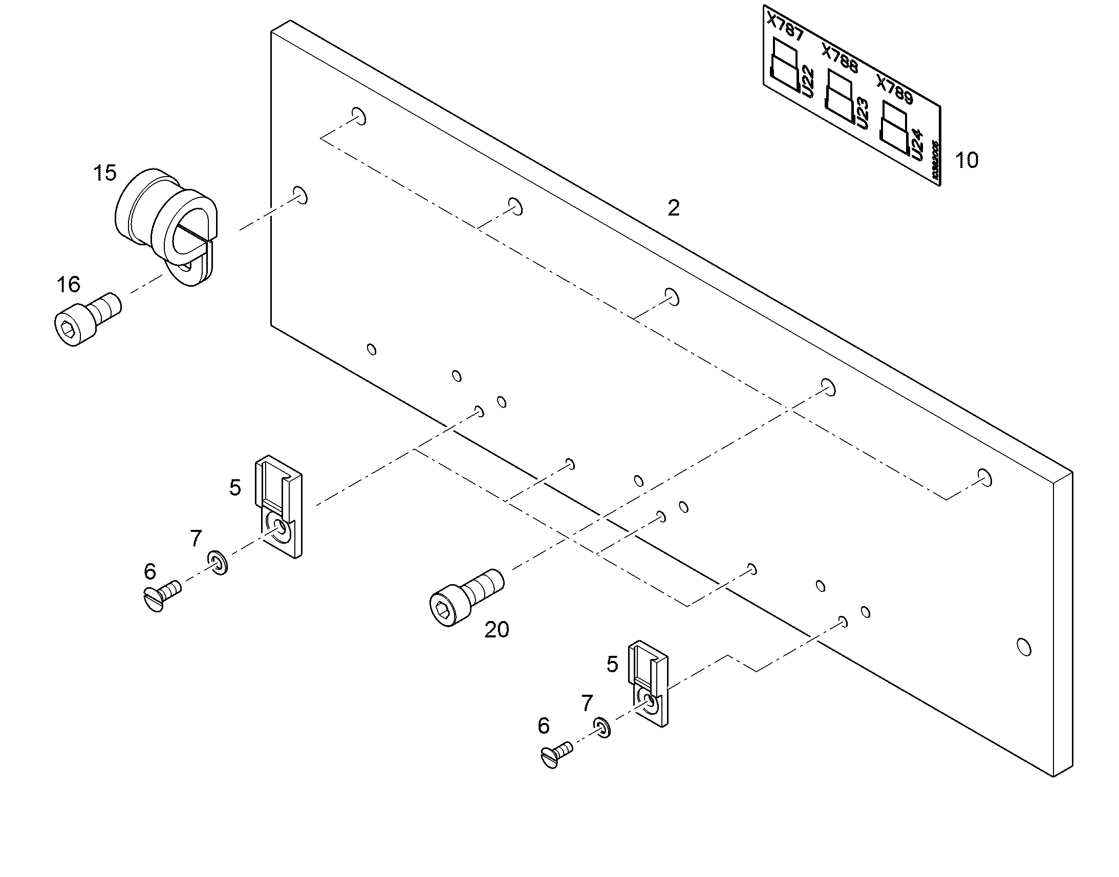 НАКЛЕЙКА МОНТАЖНАЯ 10382005 LIEBHERR