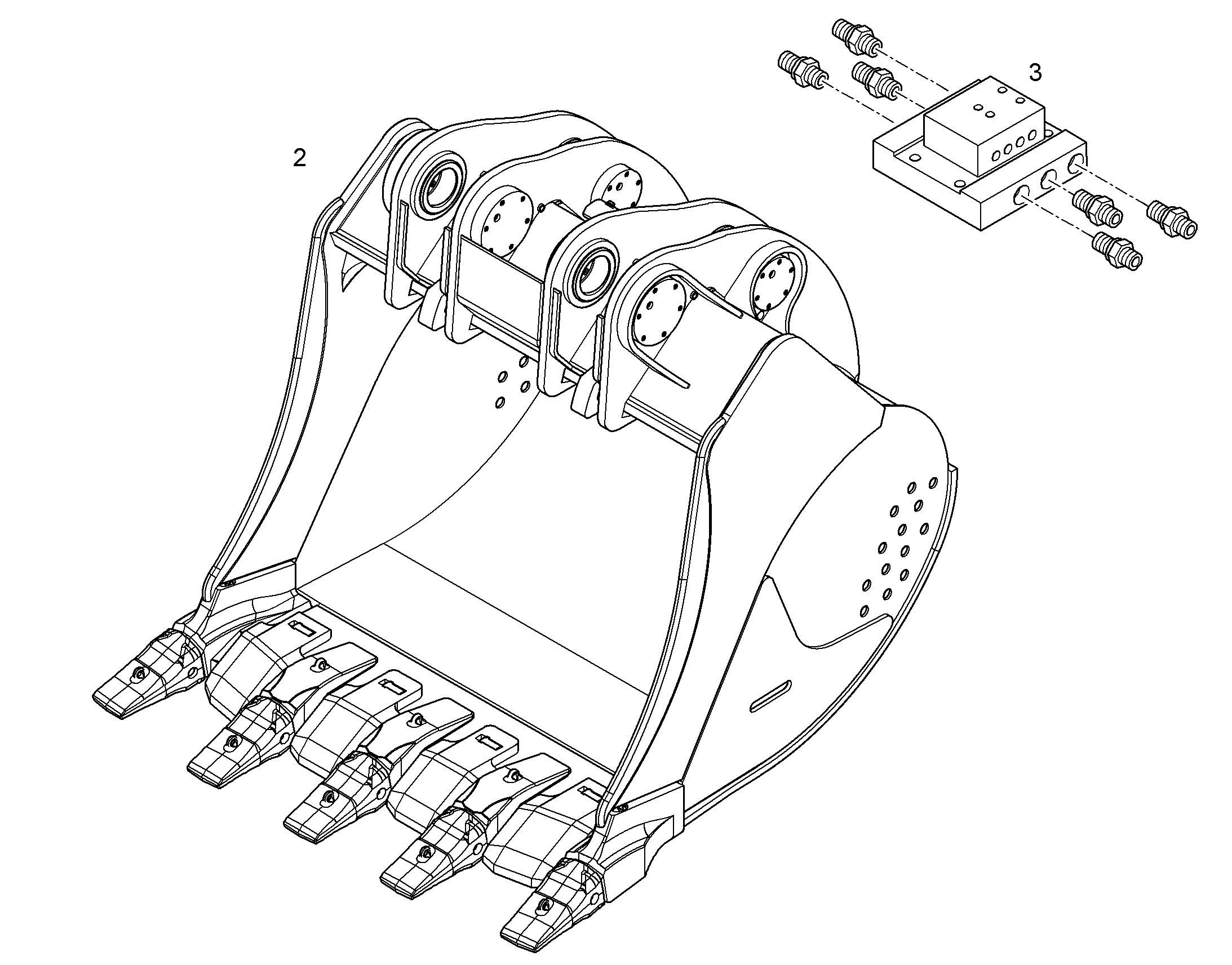 ЛОПАТА ОБРАТНАЯ 10378828 LIEBHERR