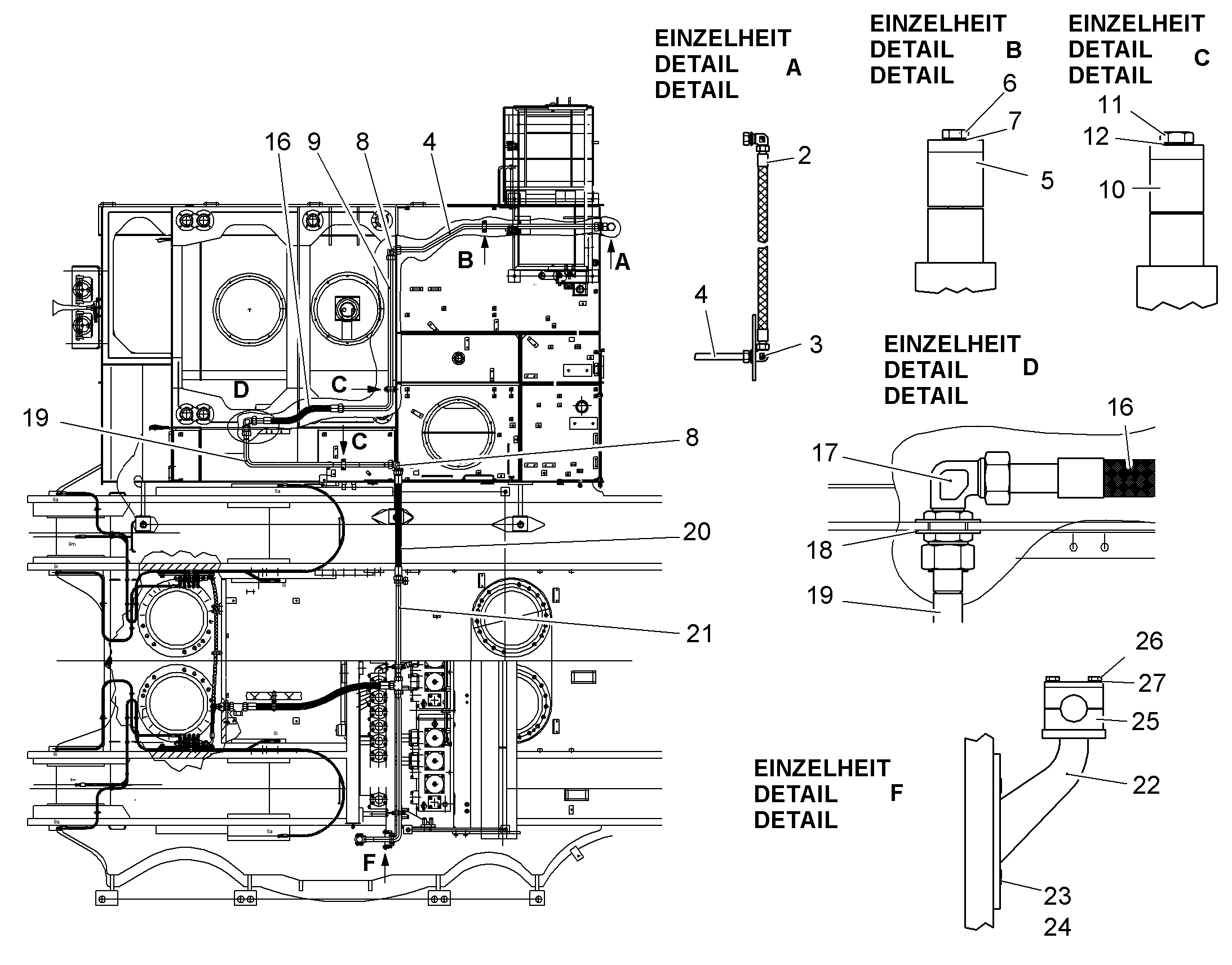 ШЛАНГ 32X850 5614931 LIEBHERR