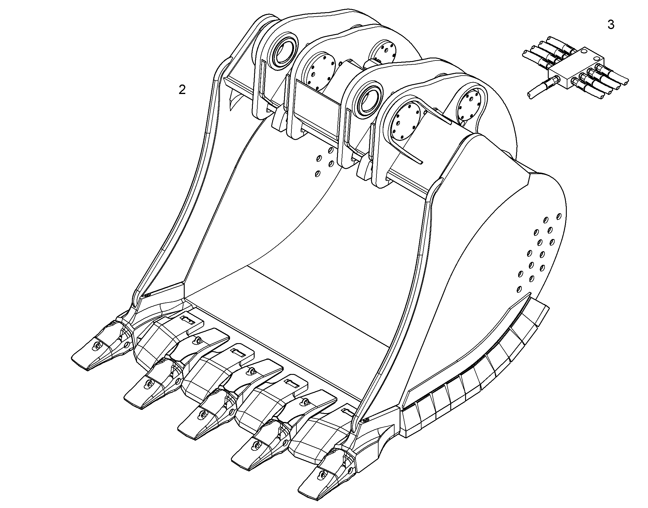 ЛОПАТА ОБРАТНАЯ 10380035 LIEBHERR