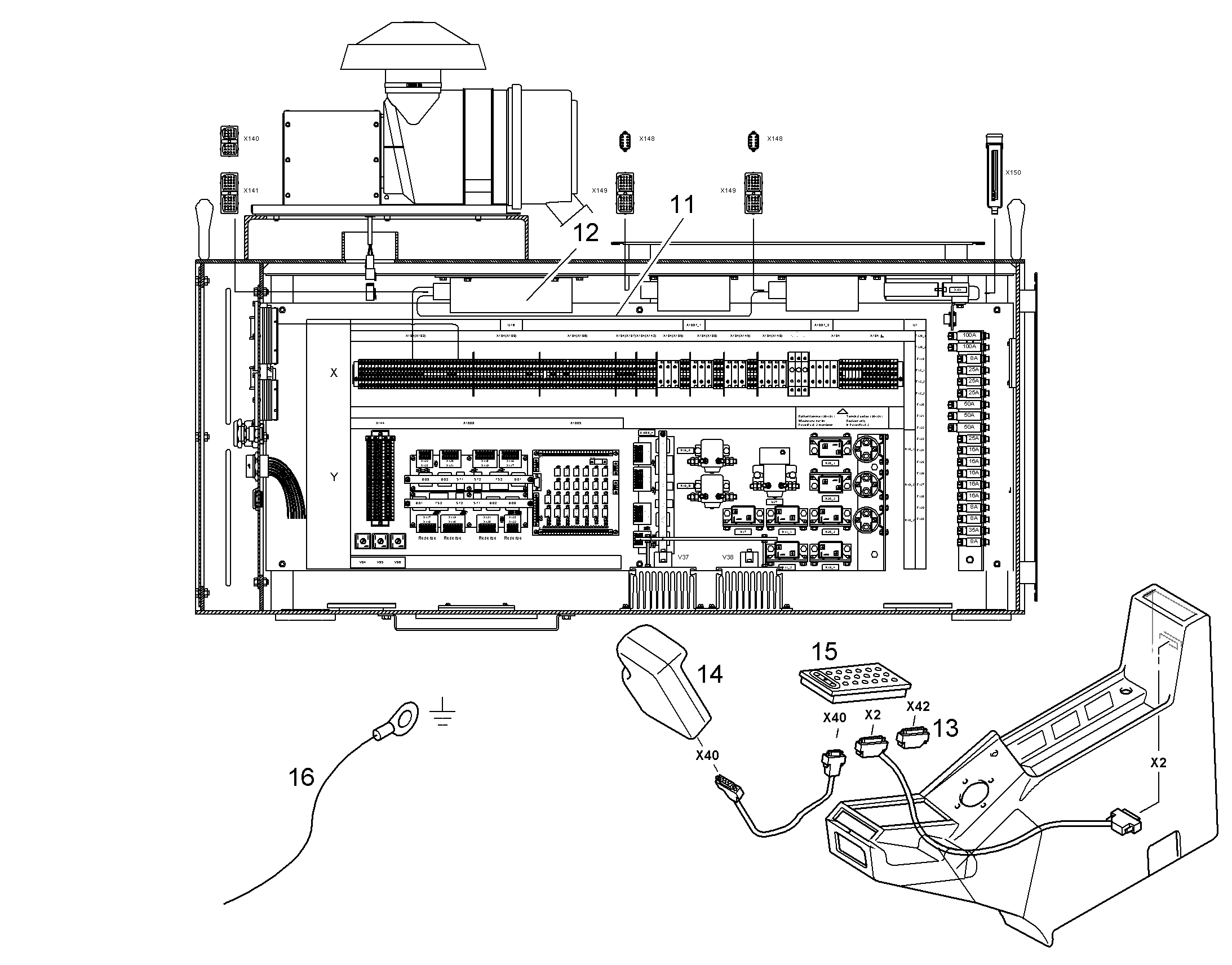БЛОК УПРАВЛЕНИЯ BST 10487913 LIEBHERR