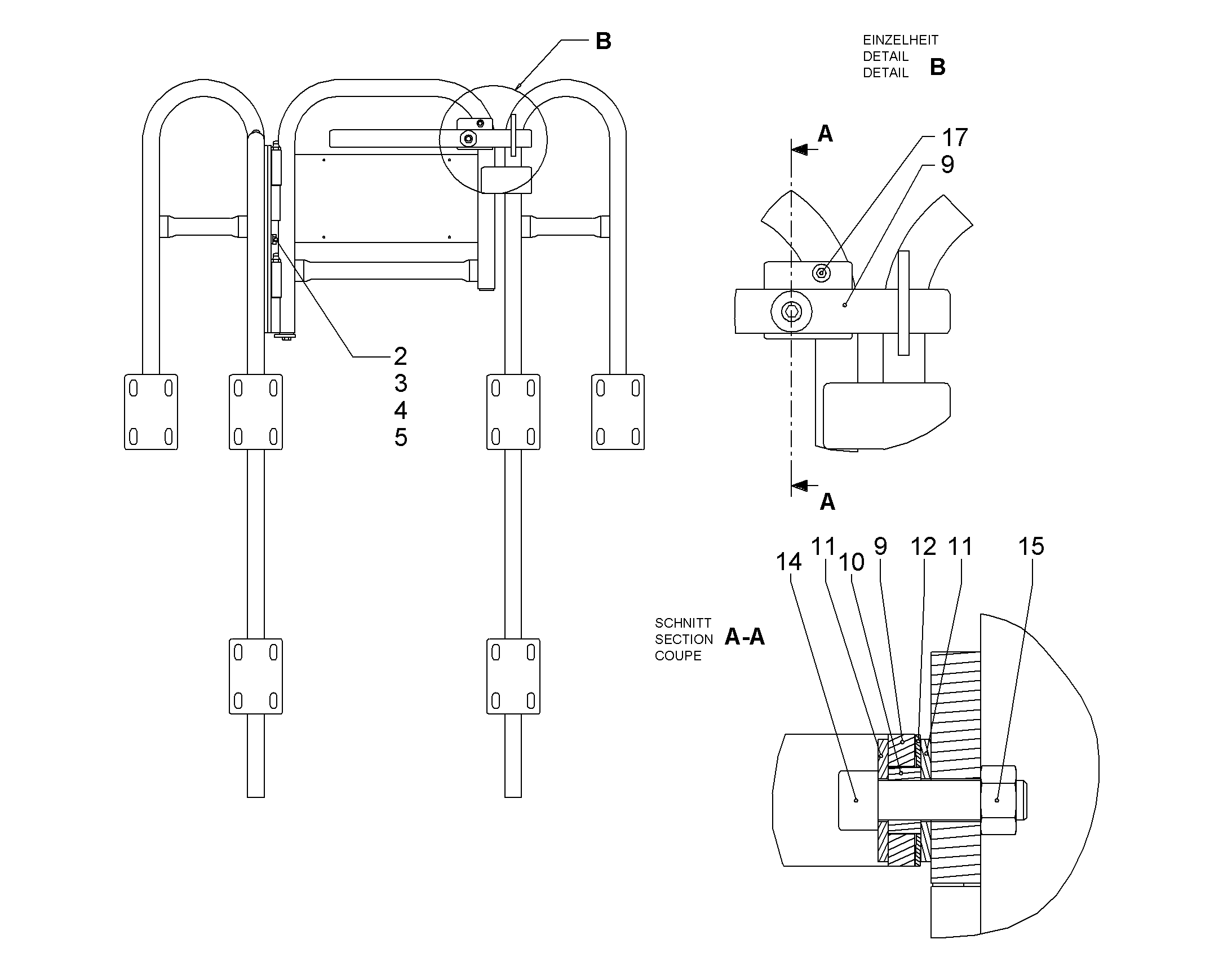 ПОРУЧНИ ДВЕРИ 10379853 LIEBHERR