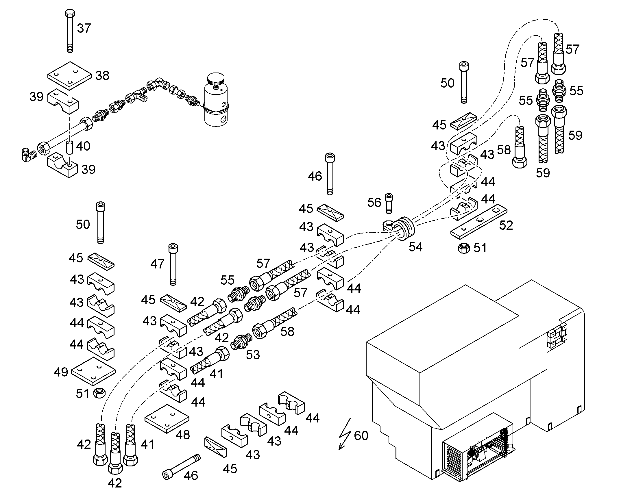 ШЛАНГ 16X1250 10002803 LIEBHERR