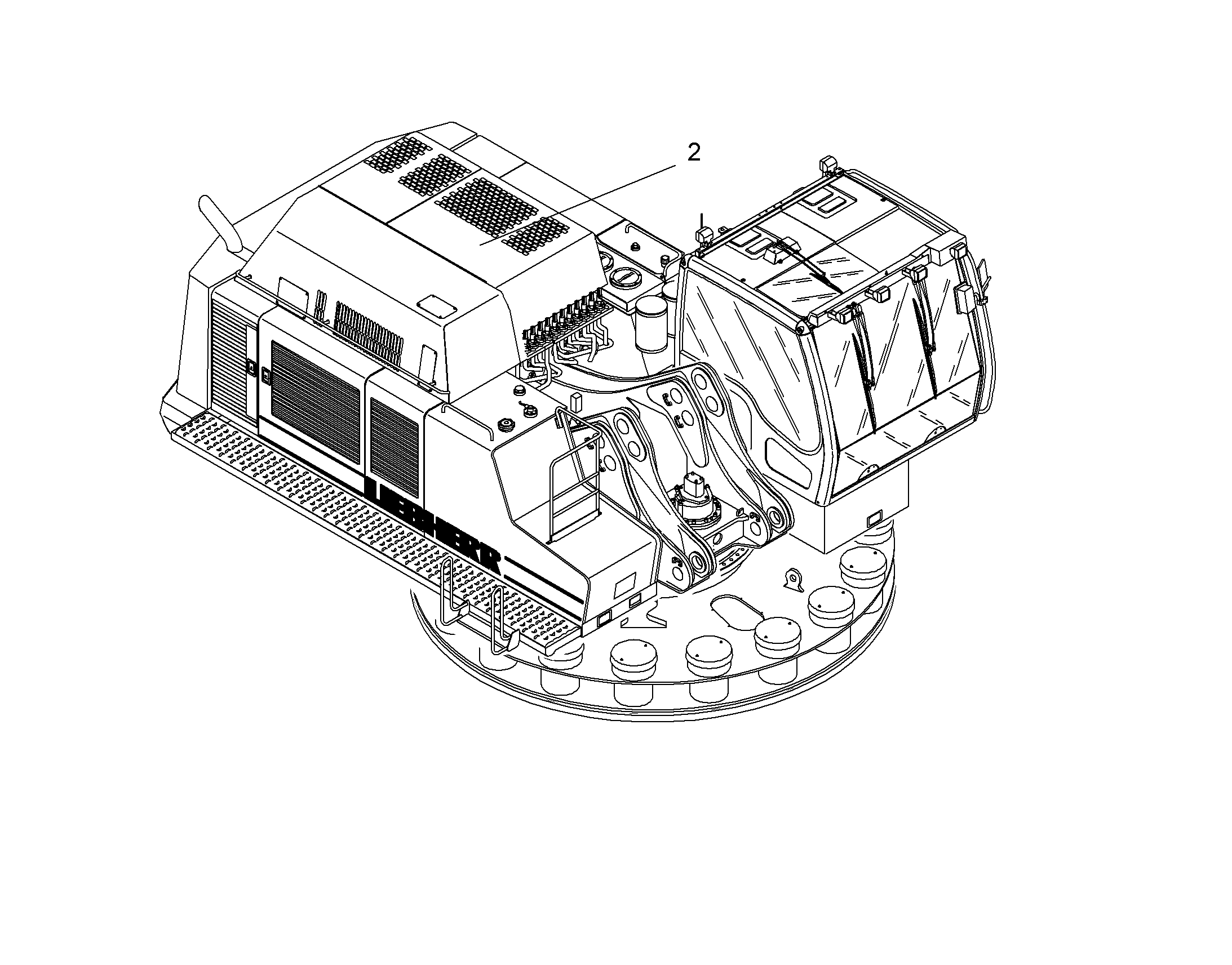 СХЕМА ГИДРАВЛИКИ 10384217 LIEBHERR