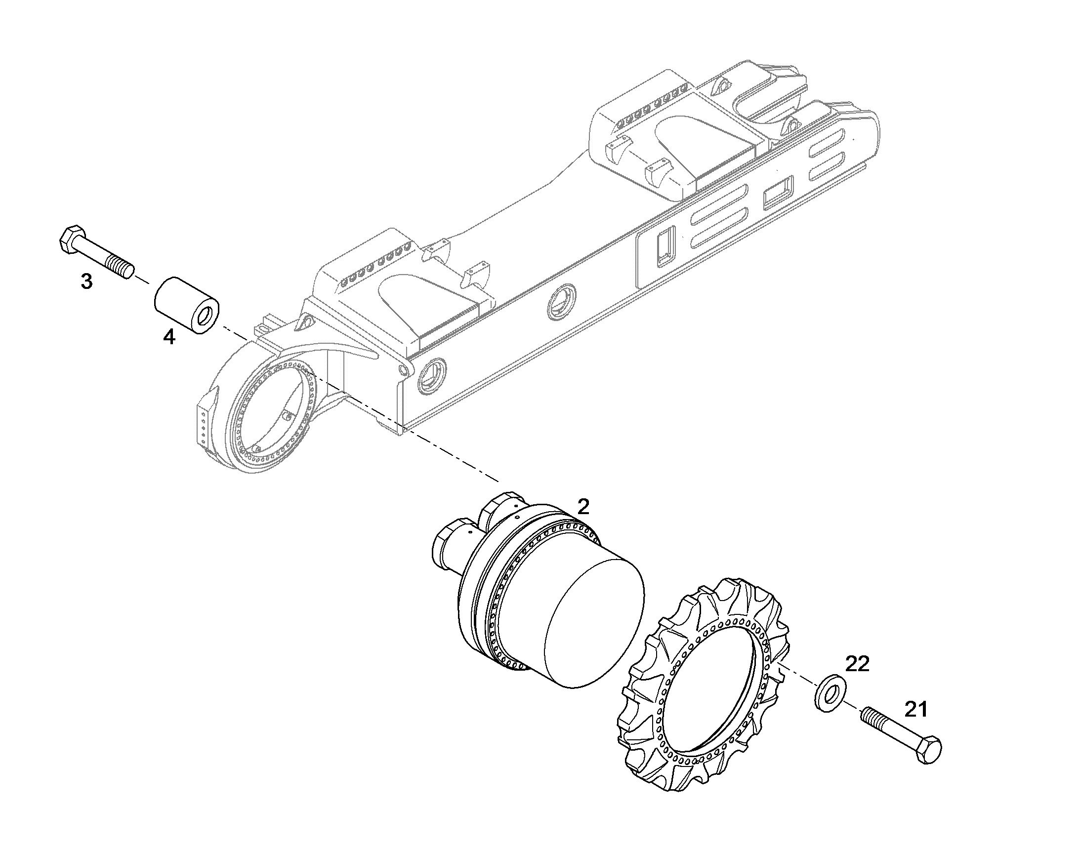 БОЛТ С ШЕСТИГРАННОЙ ГОЛОВКОЙ ISO 8765 M30X2X160 10.9 FLZN 11341949 LIEBHERR