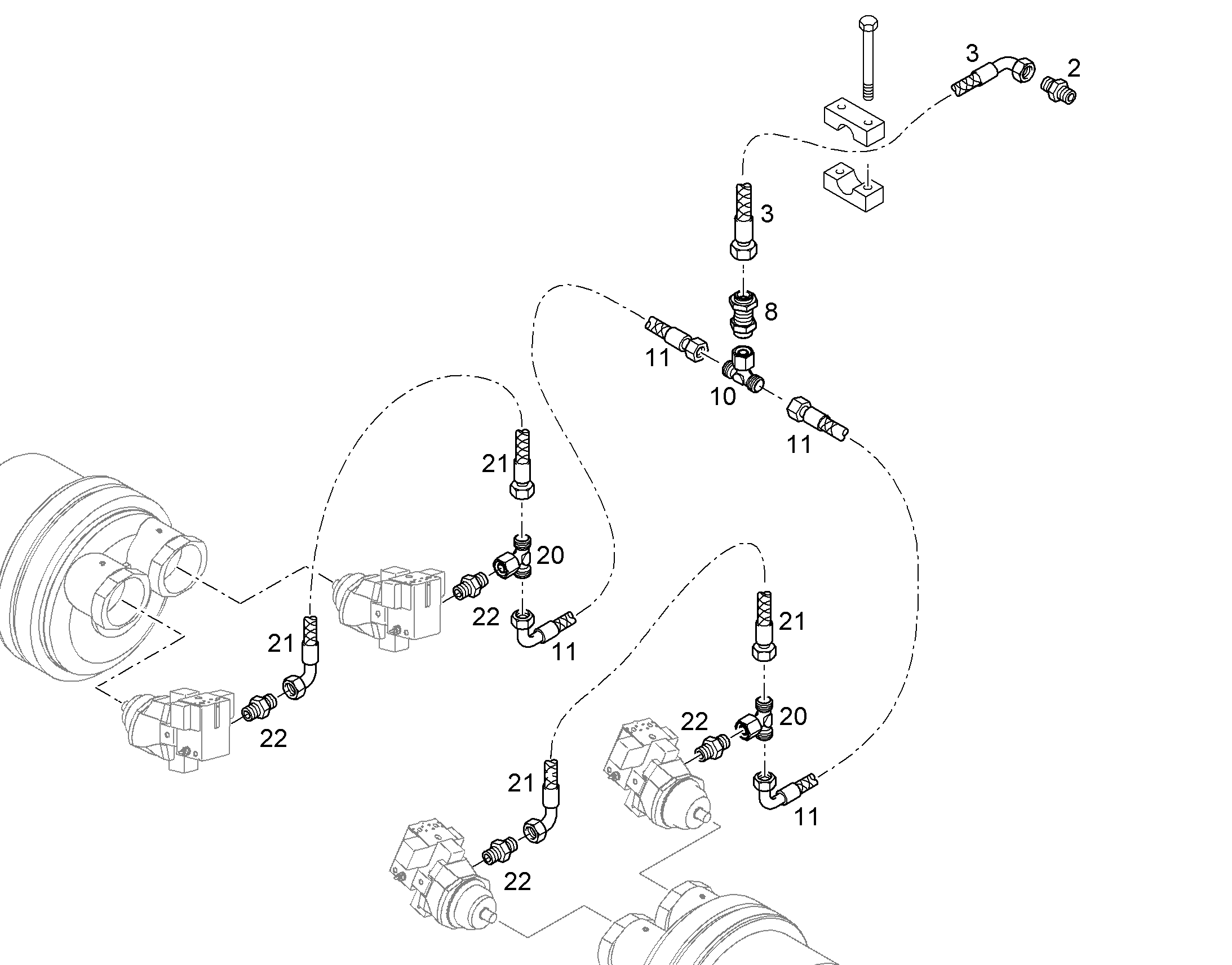 ШЛАНГ 12X1900 10002419 LIEBHERR