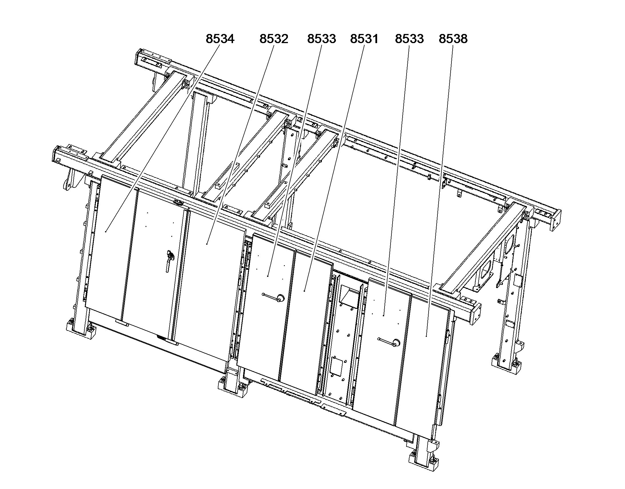 ЛЕВАЯ ДВЕРЬ С ПОВОРОТН.СТЕКЛОМ 10386885 LIEBHERR