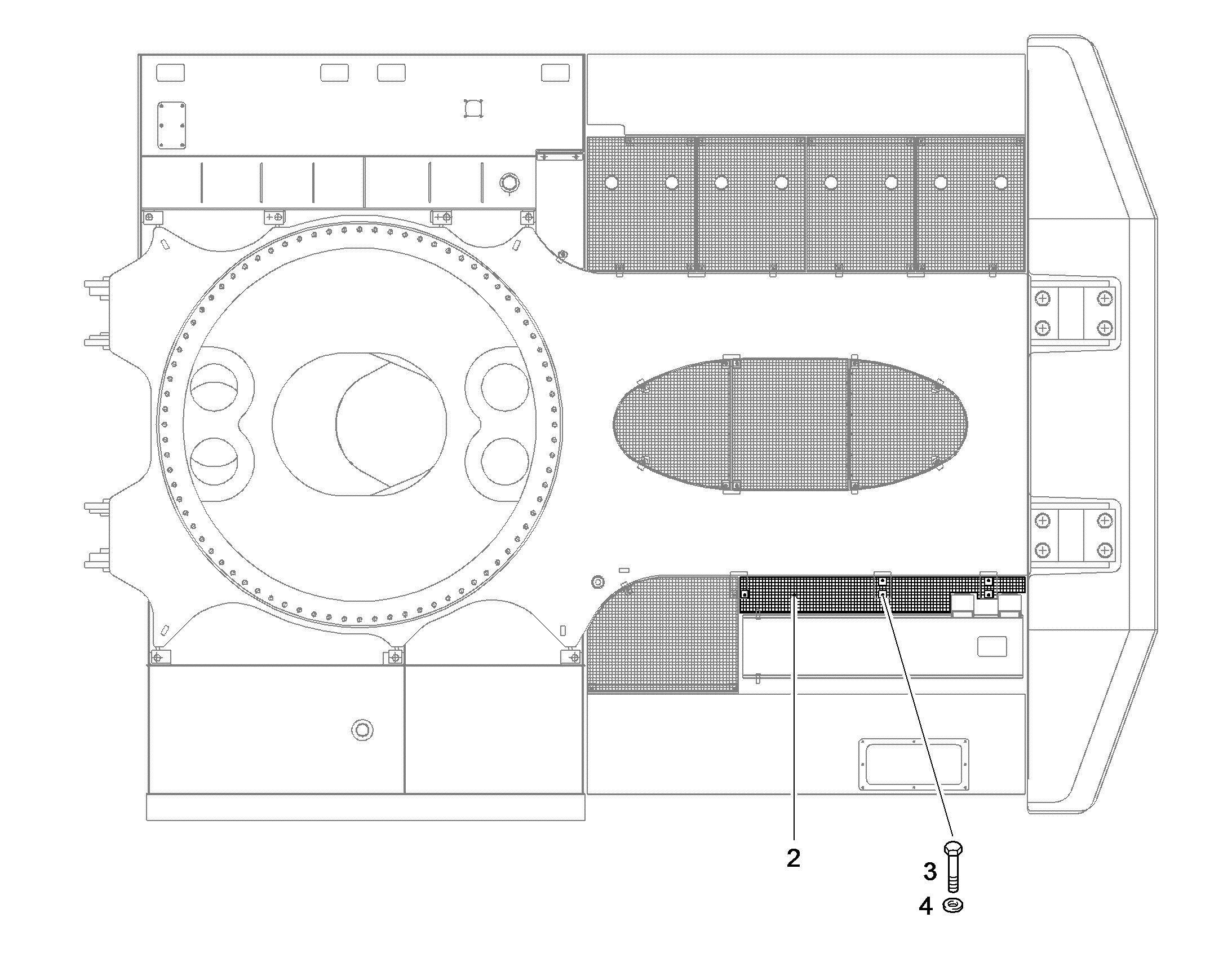 РЕШЕТКА КОЛОСНИКОВАЯ 10389041 LIEBHERR