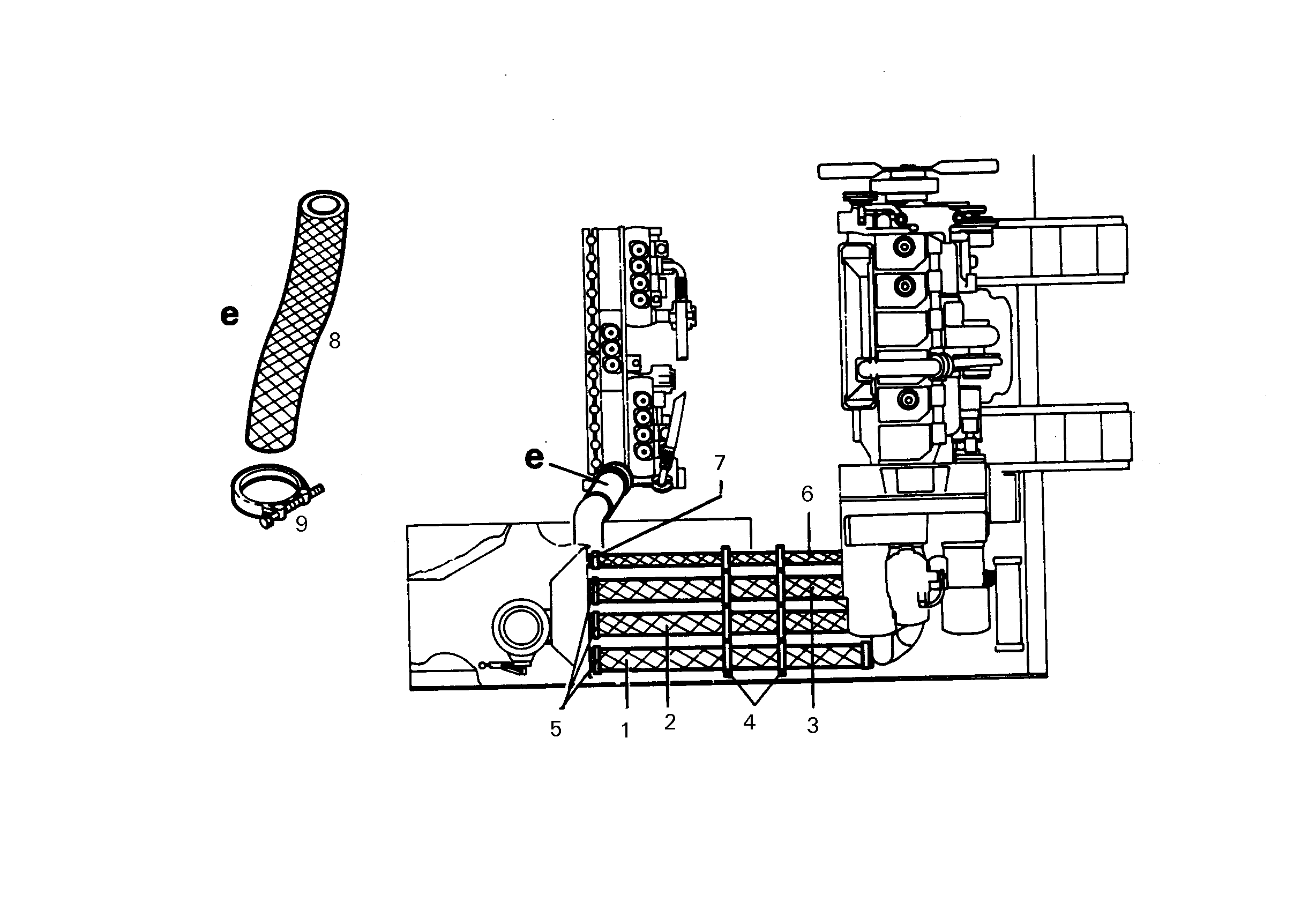 СКОБА ДЛЯ КРЕПЛЕНИЯ ШЛАНГА DIN 3017-2 B2 116 110-120X30 W 4820018 LIEBHERR